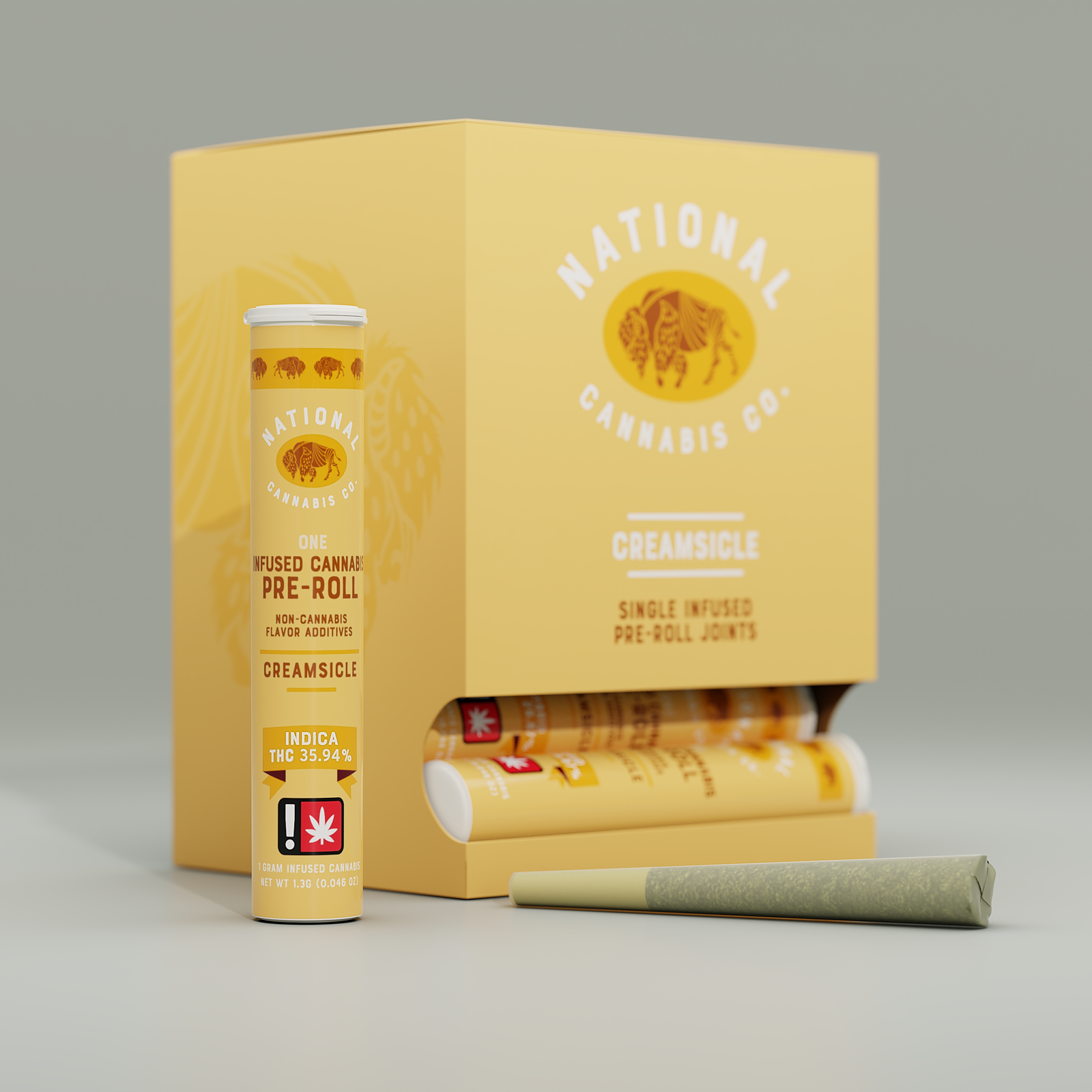 National Cannabis Company Creamsicle Infused 1g PreRoll Leafly