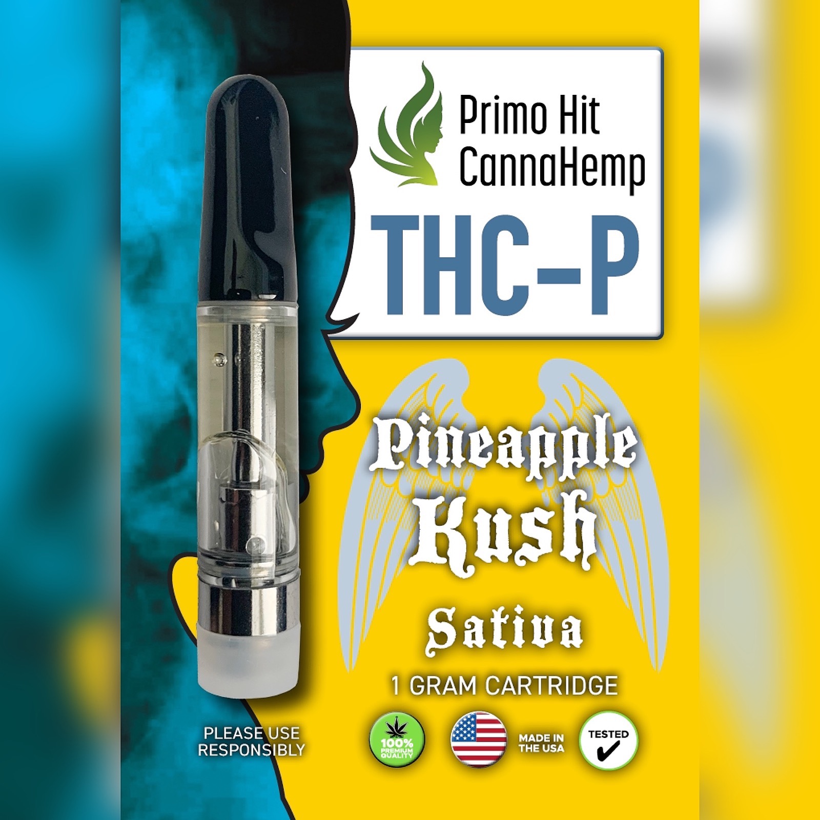 Primo Hit CannaHemp Co.® Primo Hit Pineapple Kush THCP Vape