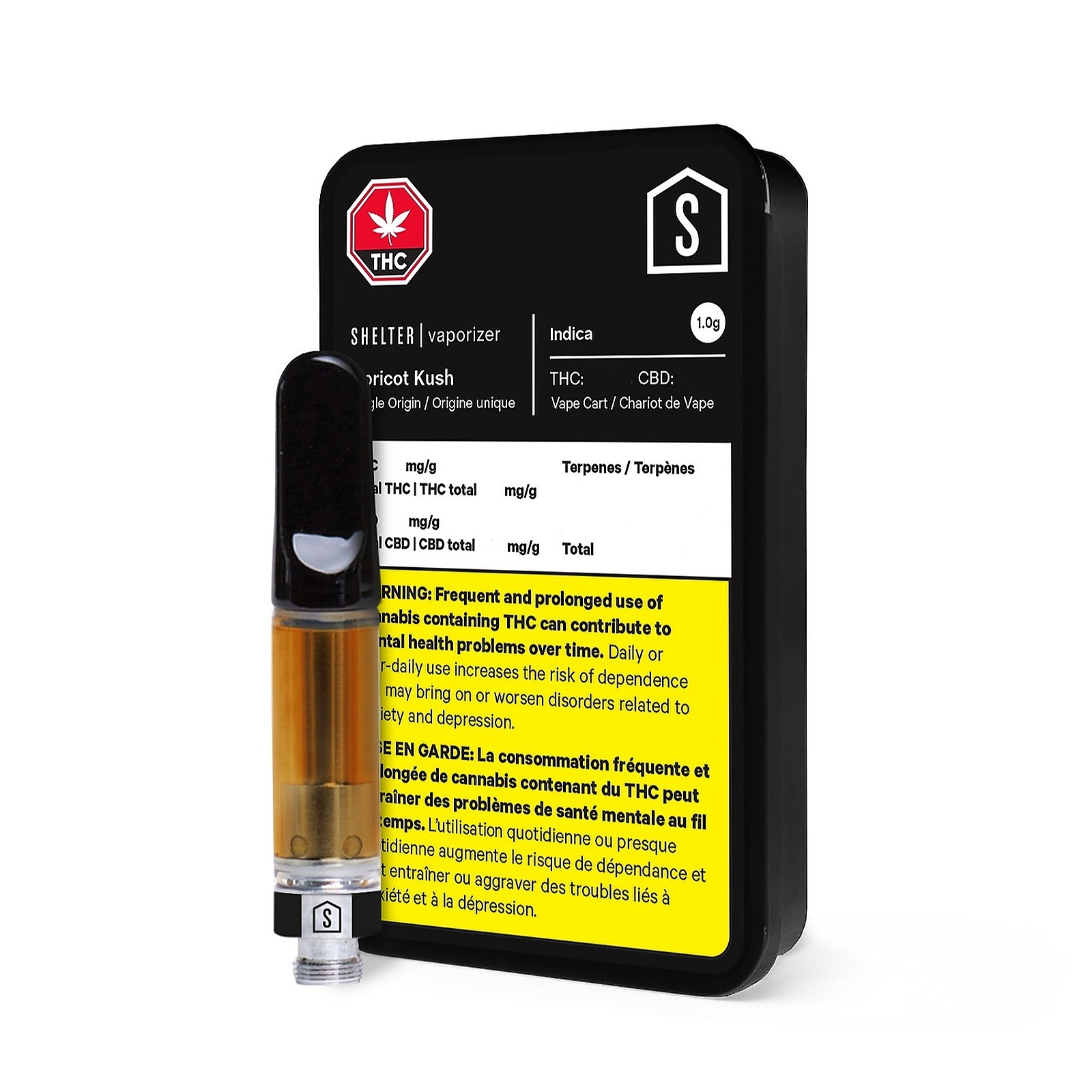 Shelter Vaporizer Apricot Kush Indica 1.0g Vape Cart Leafly