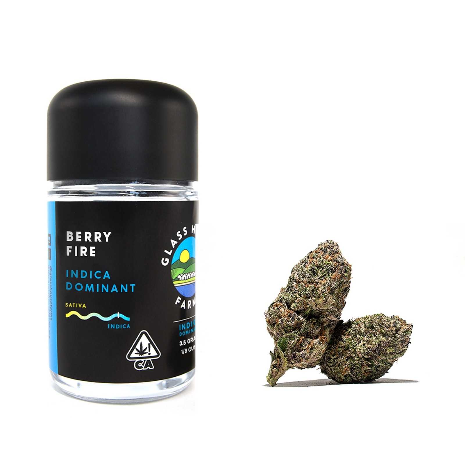 Glass House Farms Berry Fire [3.5g Jar] Leafly