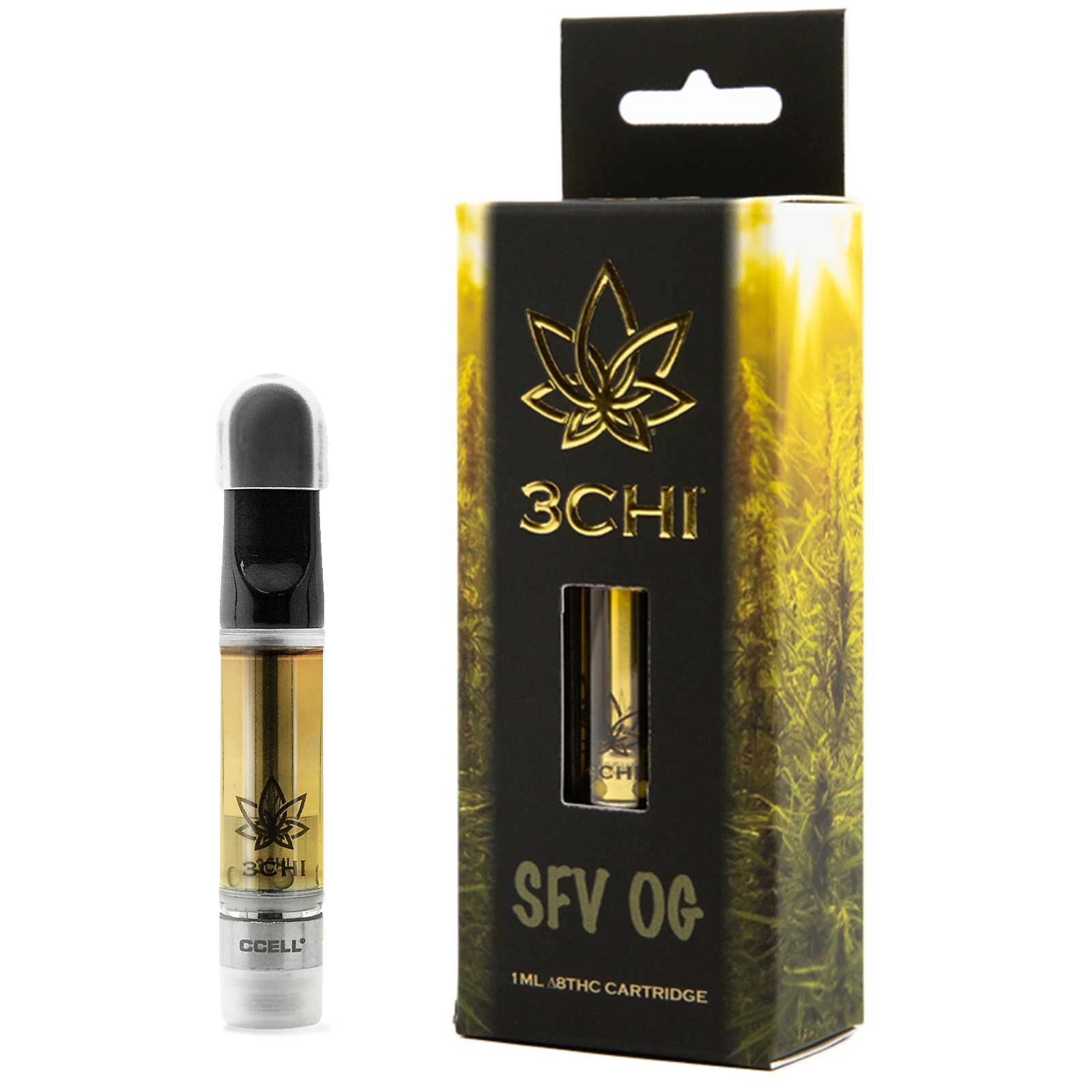 3CHI: Delta 8 Vape Cartridge - SFV OG - 1ml - CDT | Leafly