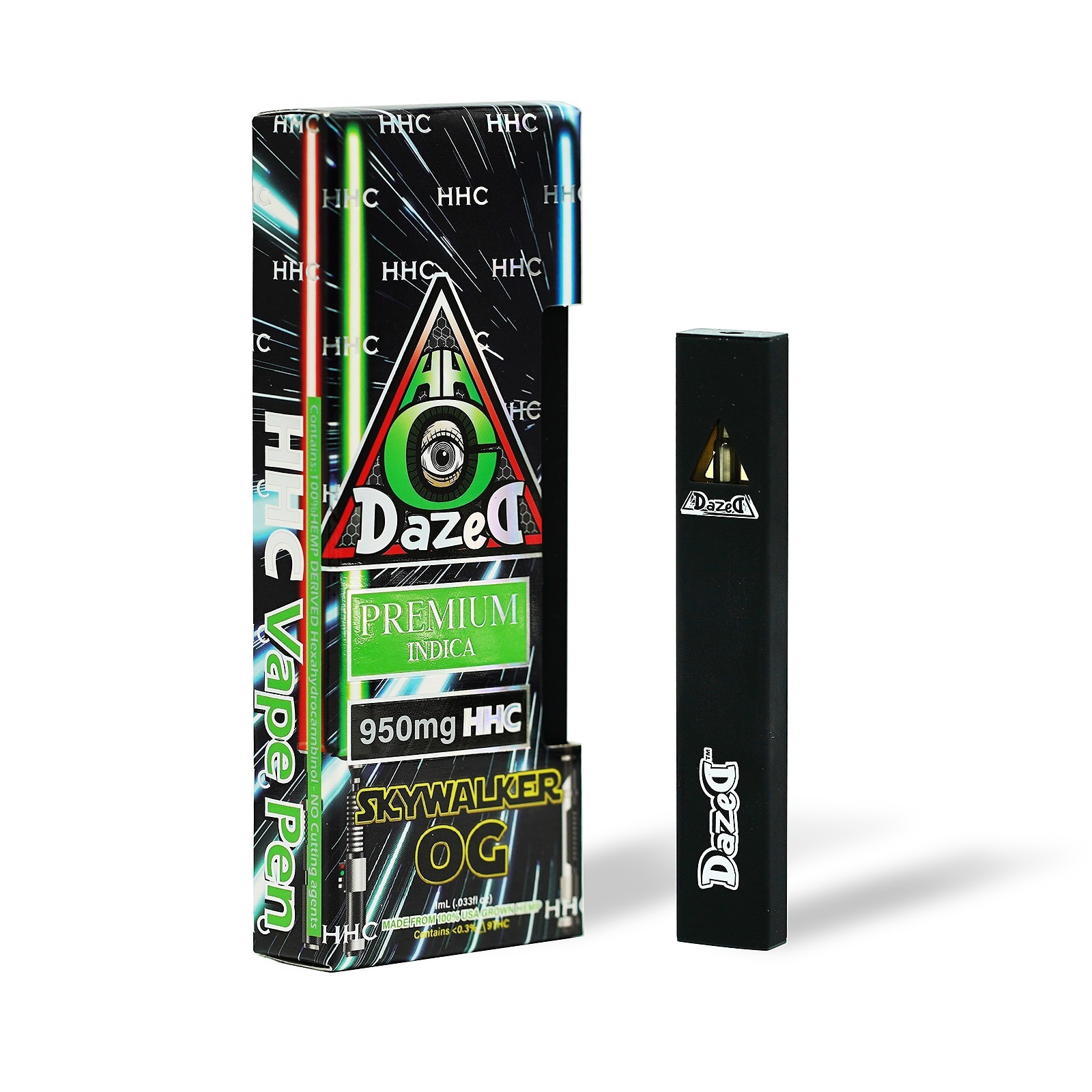 DazeD8: Skywalker OG HHC Disposable Vape — 1 Gram | Leafly