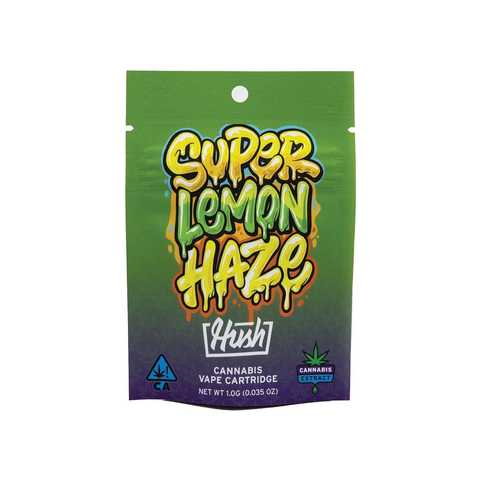 HUSH Super Lemon Haze Flavored Distillate Vape Cartridge 1g Leafly