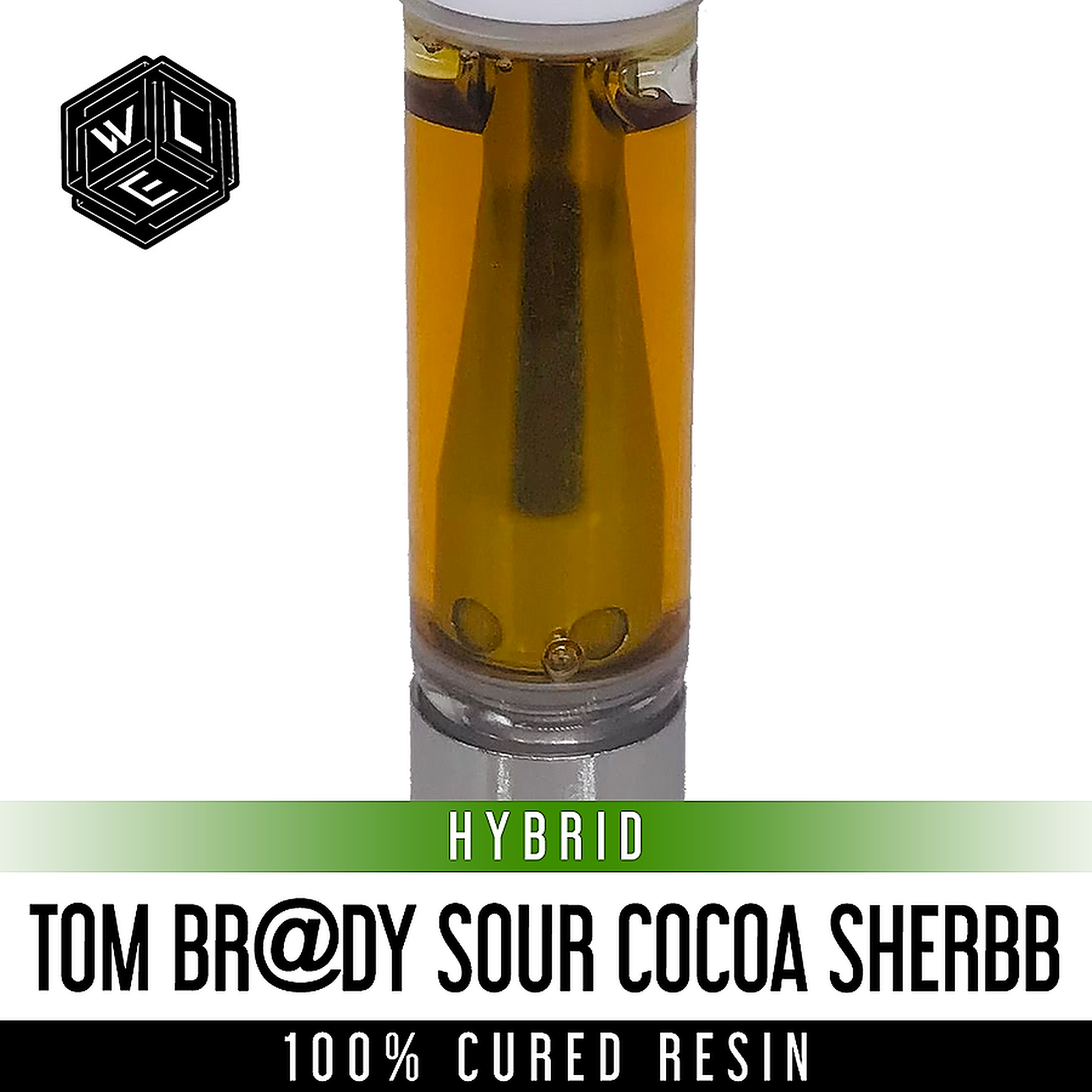 White Label Extracts: Tom Brady Sour Cocoa Sherbb 100% Cured Resin 