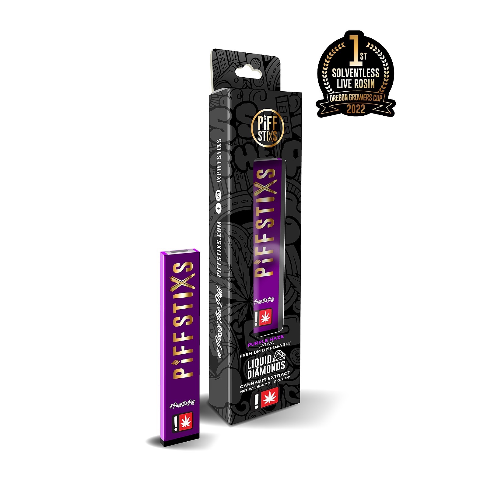 Piff Stixs: Purple Haze Liquid Diamond Vape | Leafly