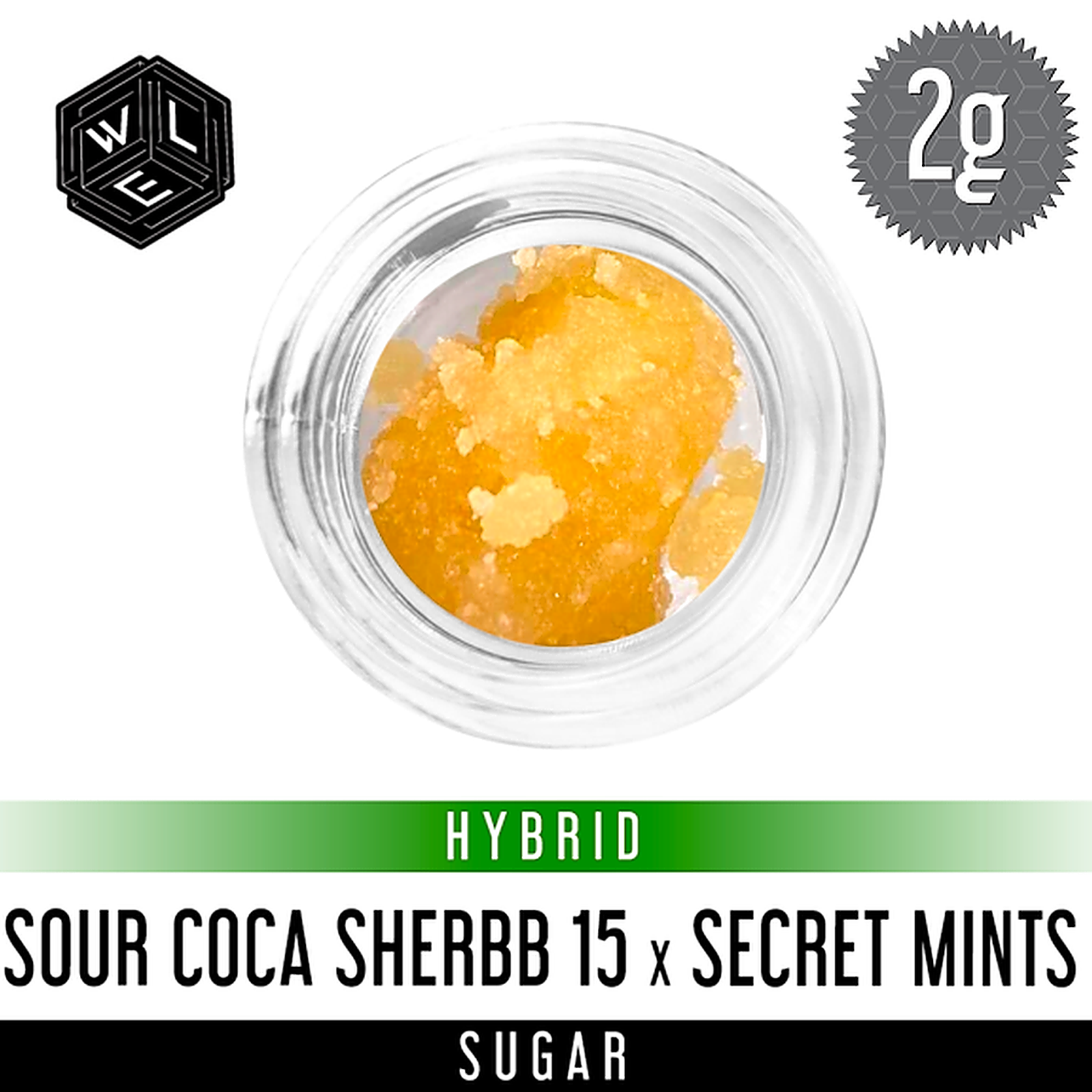 White Label Extracts: Sour Coca Sherbb 15 x Secret Mints Sugar 2g | Leafly