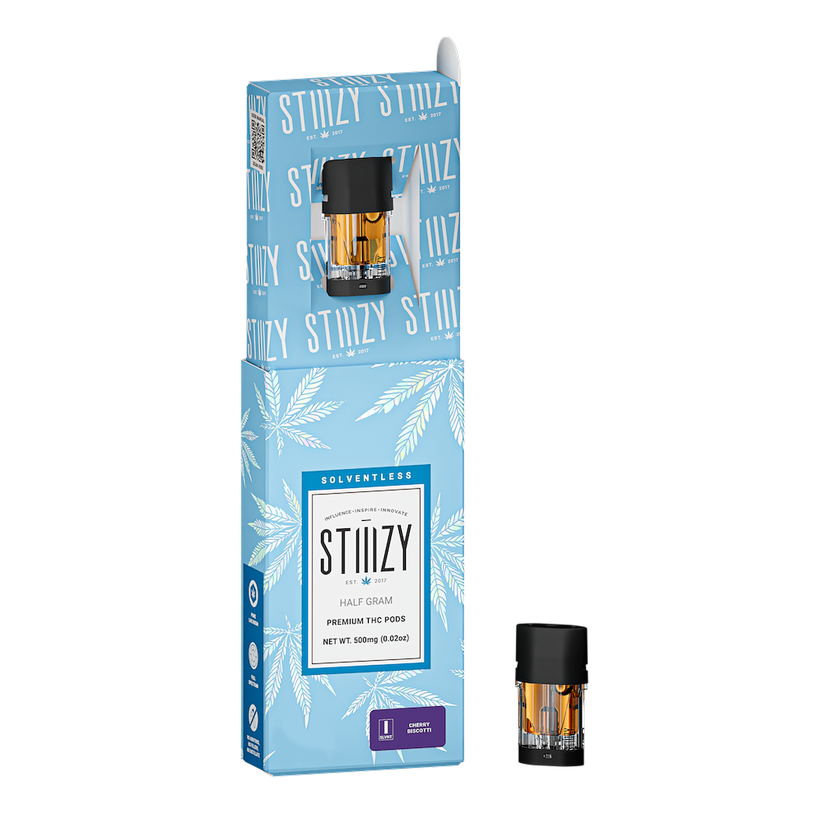 STIIIZY: CHERRY BISCOTTI - SOLVENTLESS POD .5G | Leafly