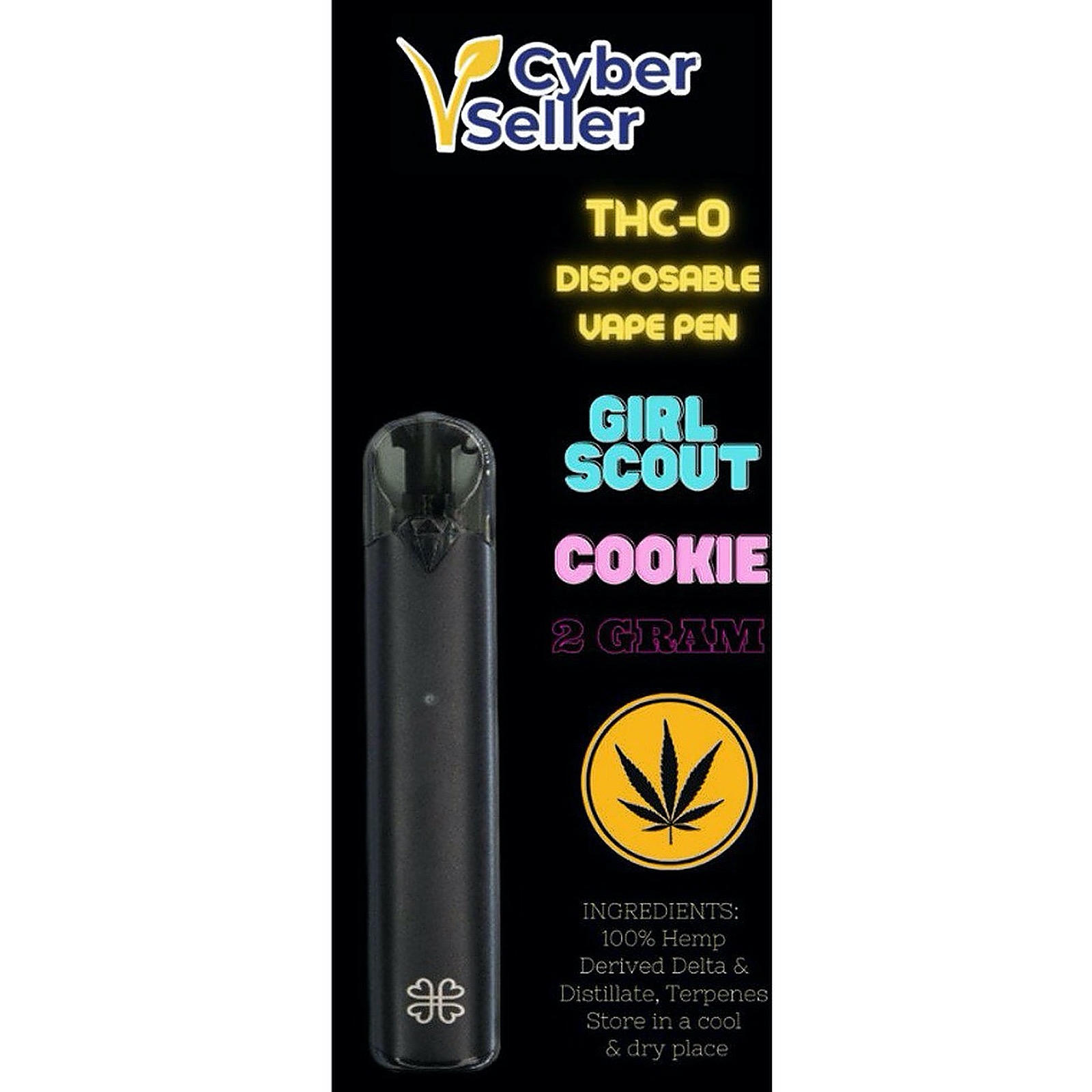 Cyber Seller | Free Shipping | Order Today: THC-0 Vape Pen Girl Scout Cookie  | Leafly