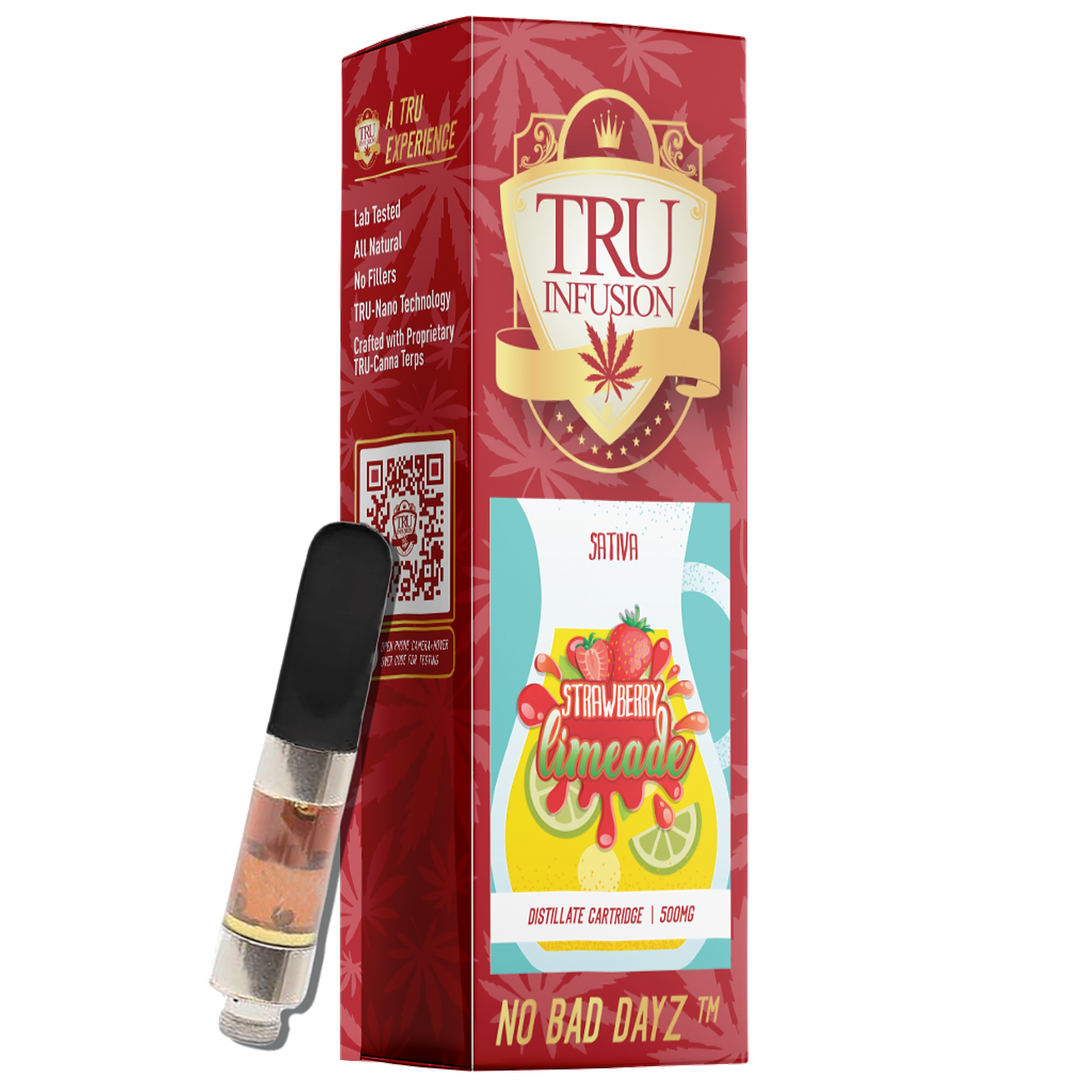 Tru Infusion Strawberry Limeade Distillate Cartridge 0 5g Leafly