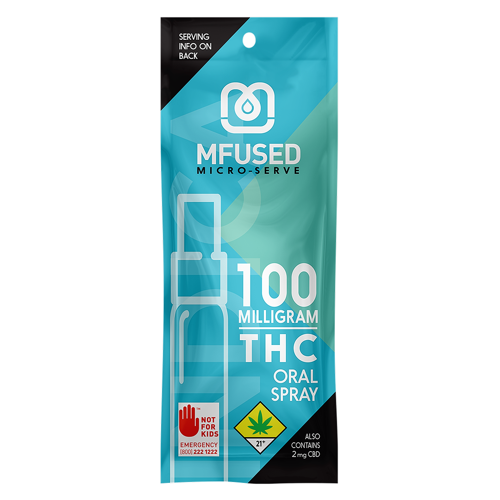 MFUSED MFUSED Micro-Serving Oral Spray: Sour Blues (Indica) - Craft Cannabis