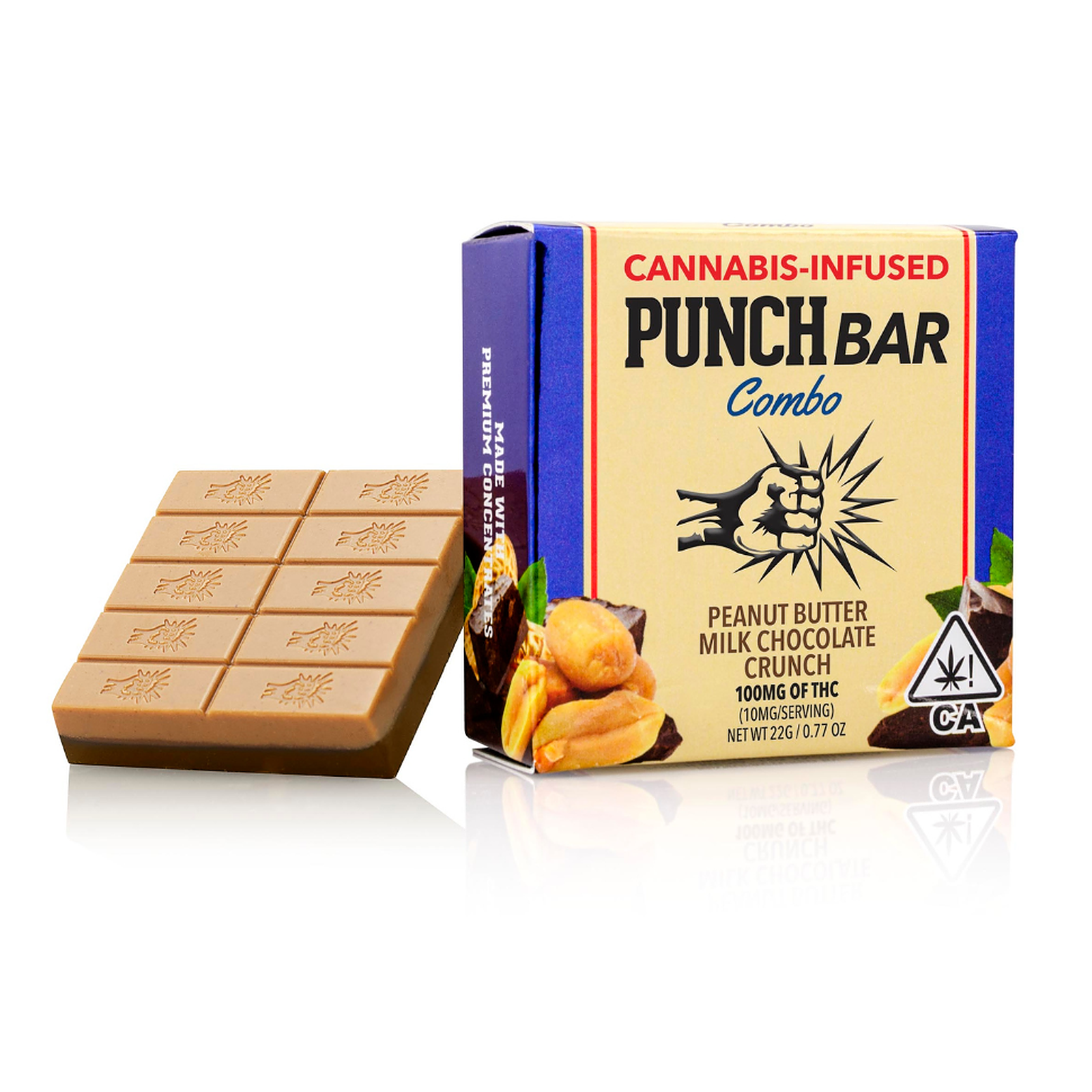 Punch Edibles & Extracts Peanut Butter Milk Chocolate Crunch Punch Bar