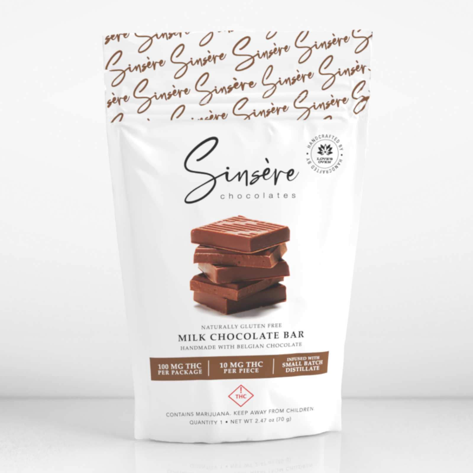 Love's Oven: Sinsère - Milk Chocolate Bar | Sinsere | Leafly