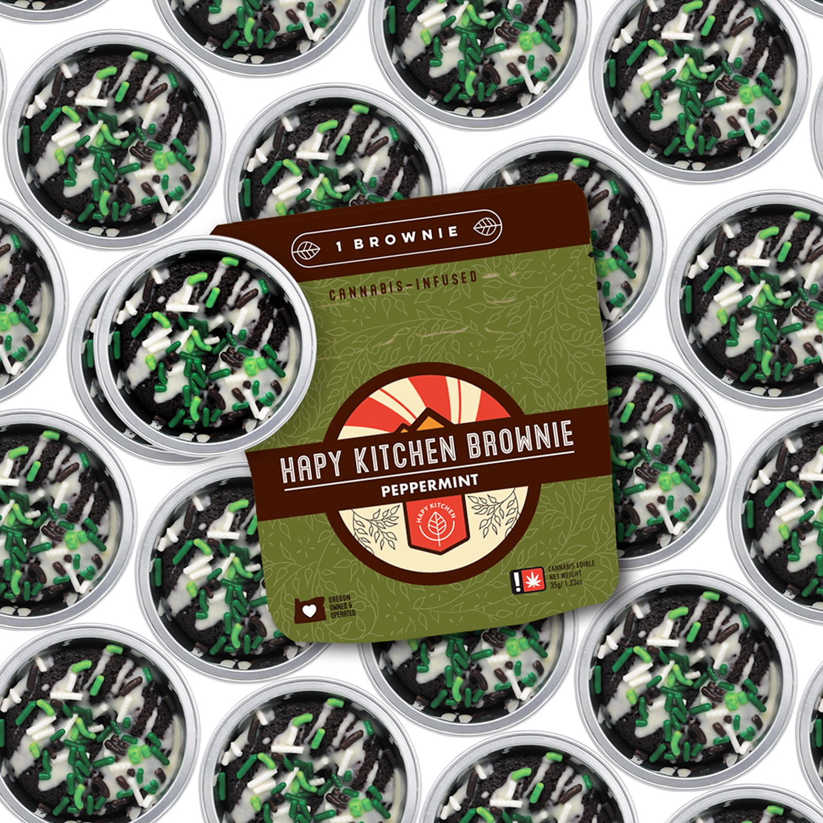 Hapy Kitchen: Peppermint Brownie