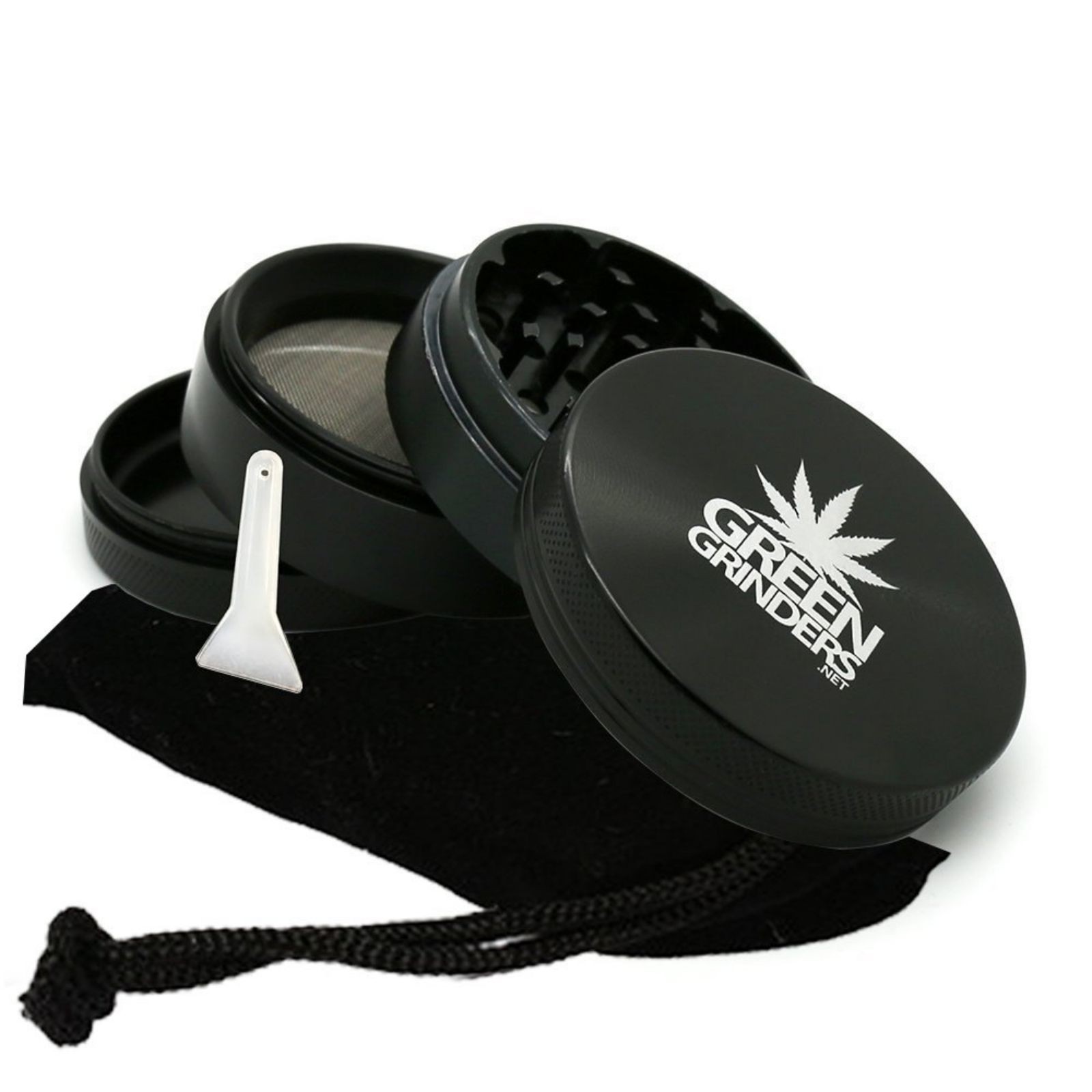 Green Grinders 2.5" 4 Piece Aluminum Herb / Weed Grinder By