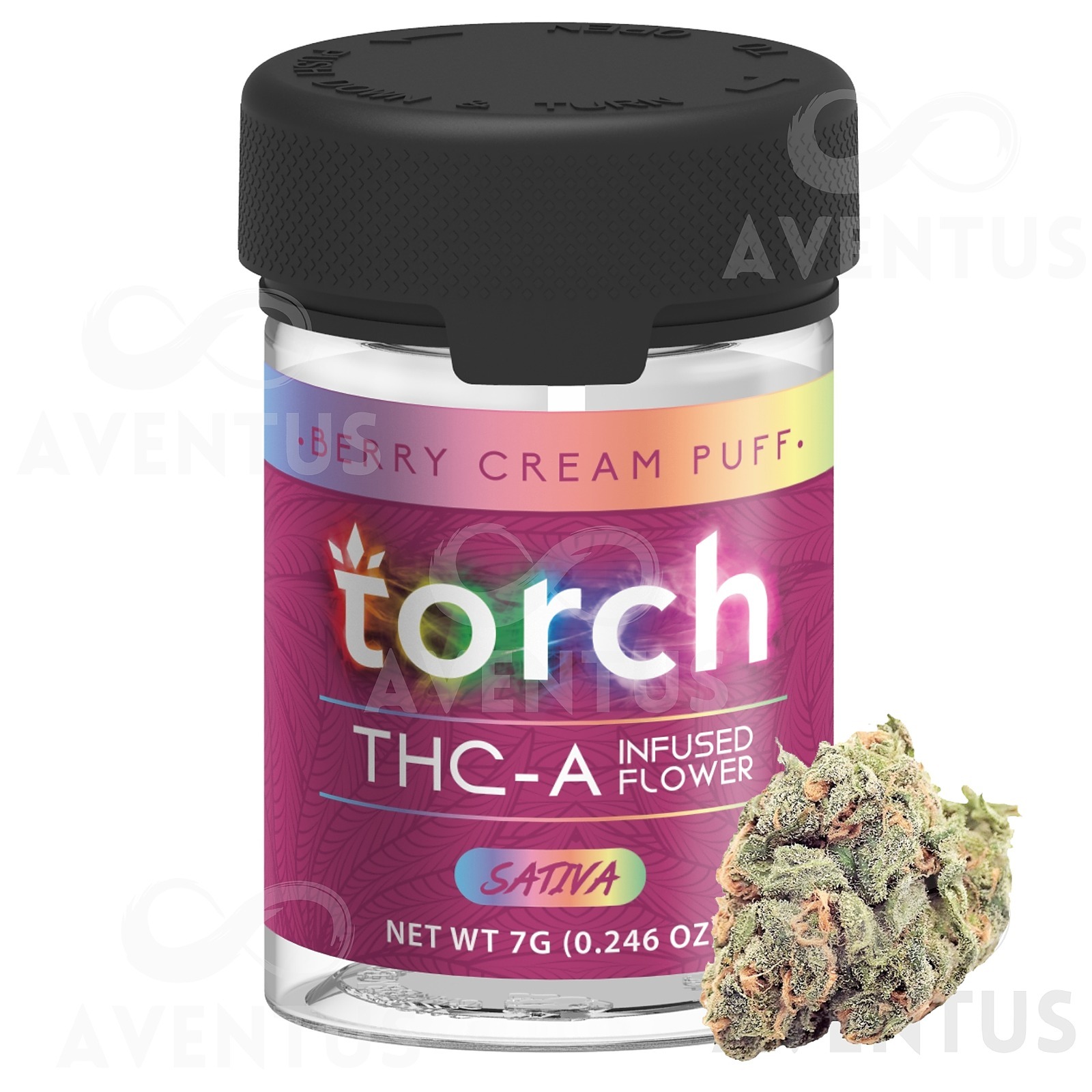 Aventus 8 TORCH THCA INFUSED FLOWER 7G Berry Cream Puff Leafly