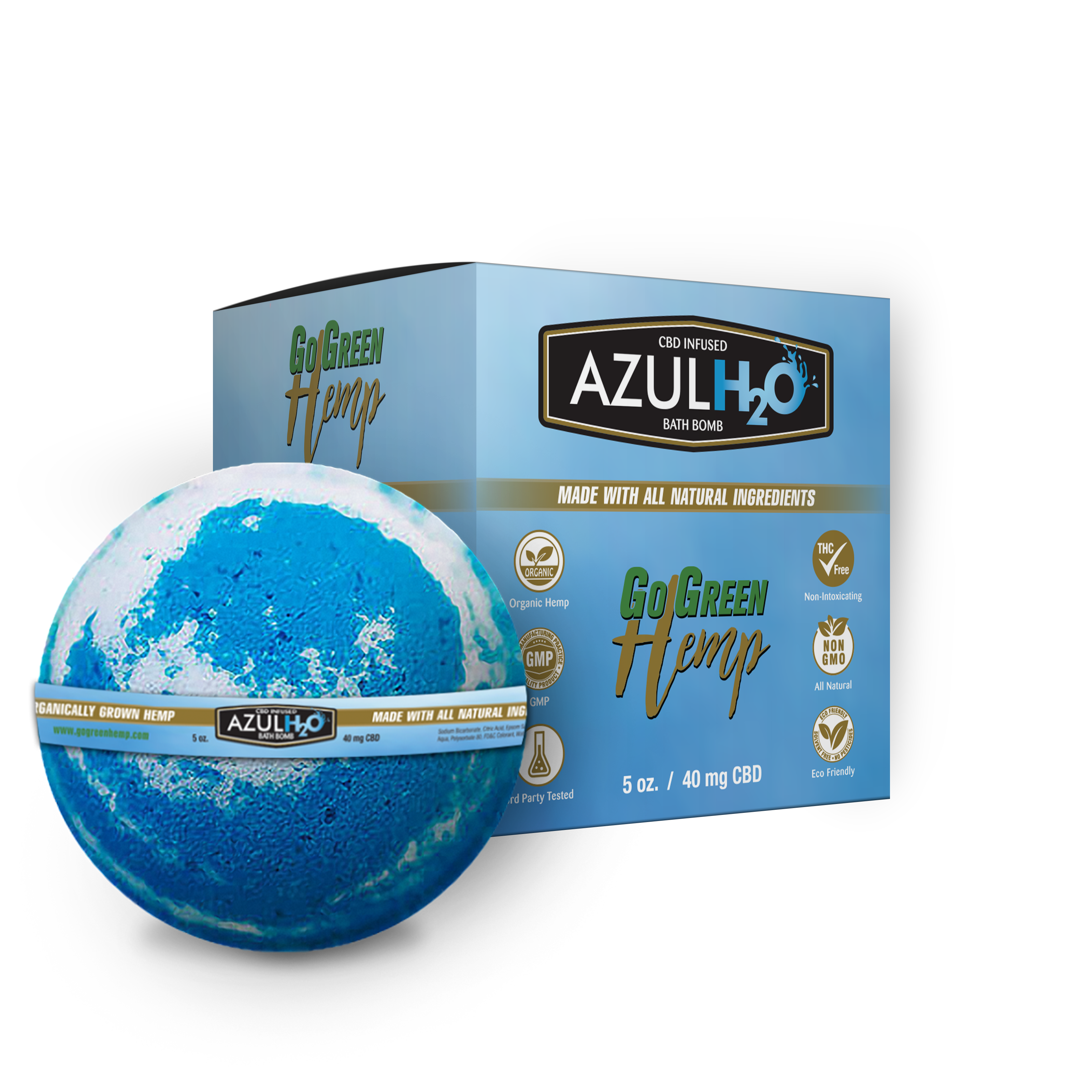 Download Gogreen Hemp Cbd Bath Bombs Azul H20 40mg Leafly