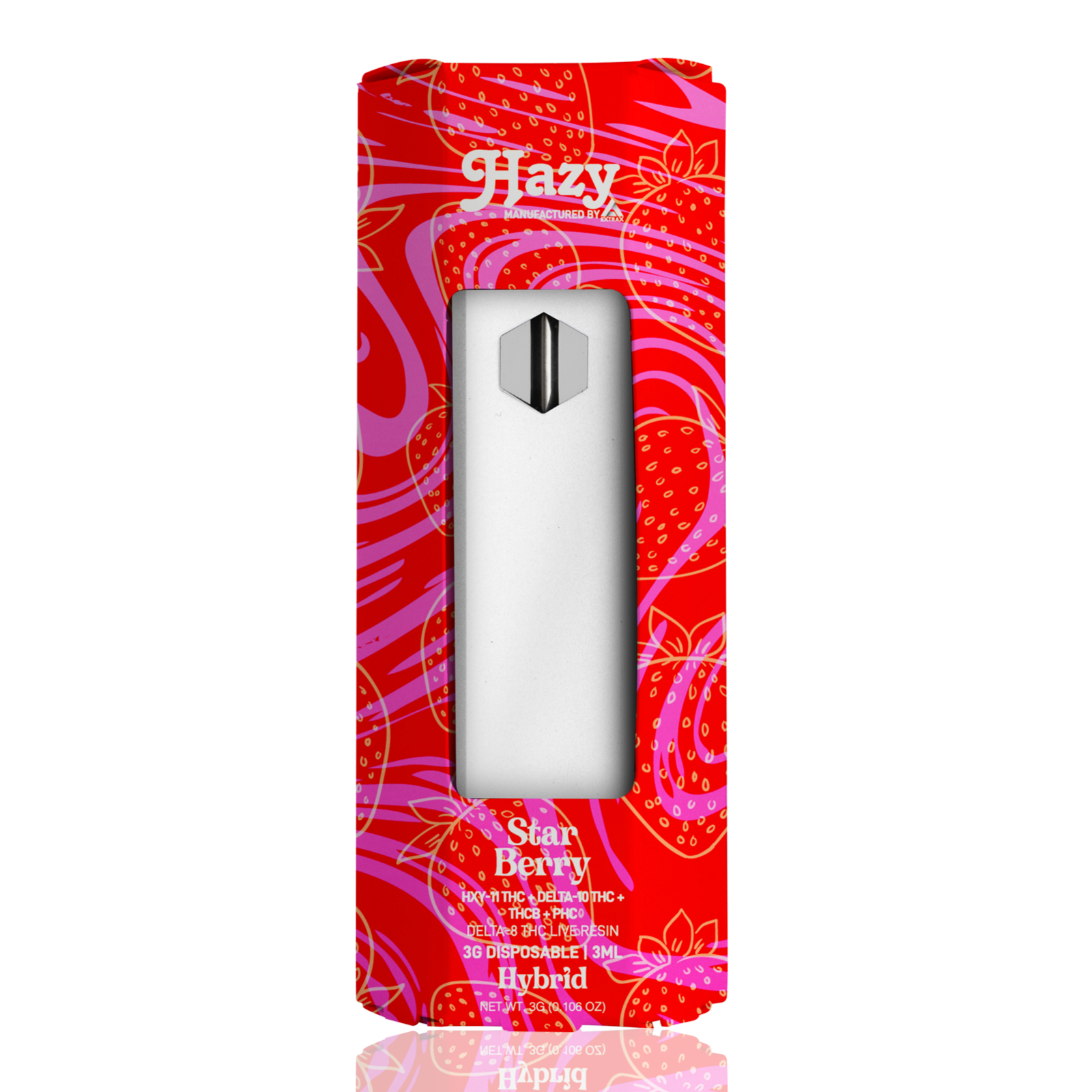Hazy Extrax: Star Berry - 3 gram vape - HXY-11 THC, PHC, THCB, Delta-10,  Delta-8 Live Resin: Hazy Extrax