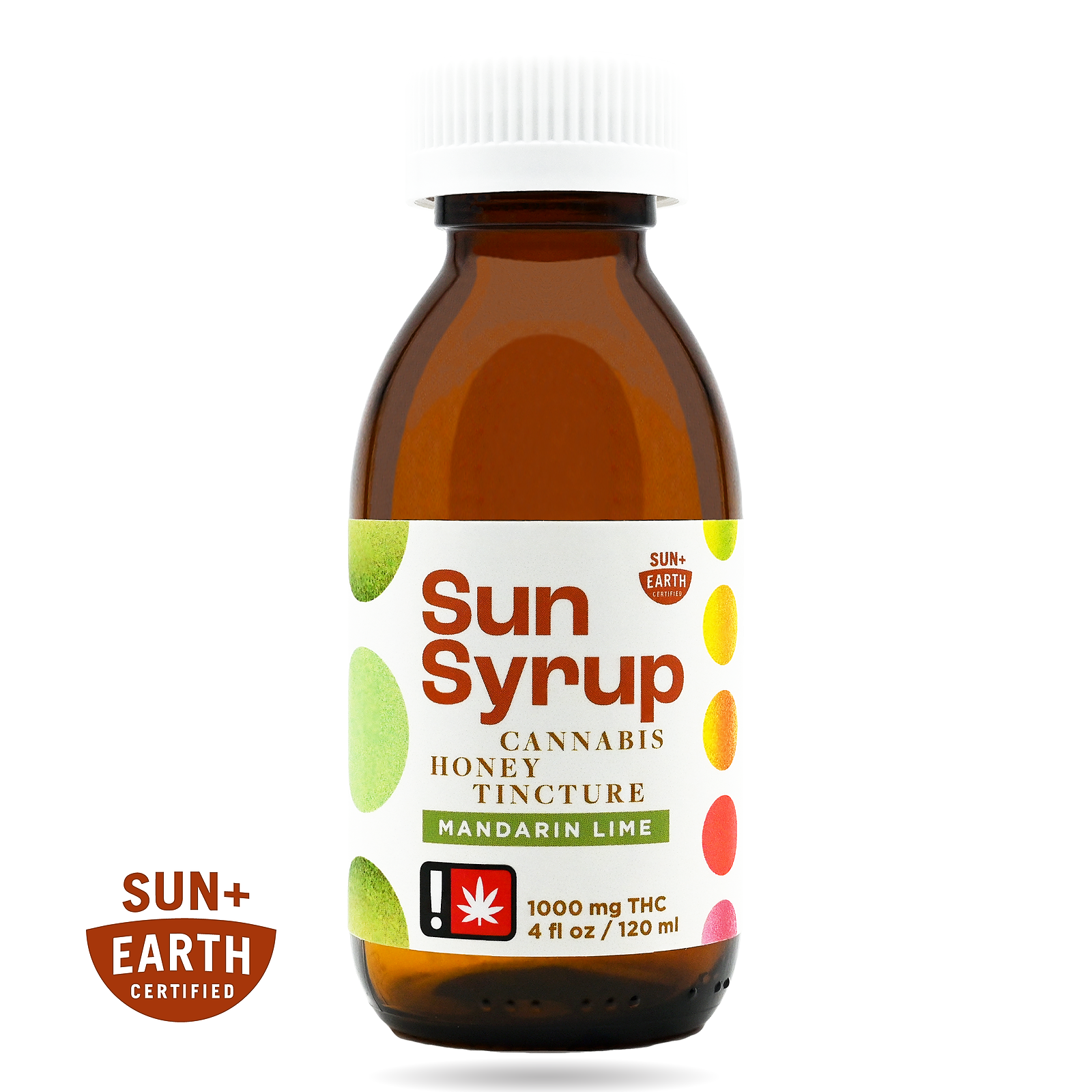Luminous Botanicals Sun Syrup Mandarin Lime, 4 oz / 1000 mg Leafly
