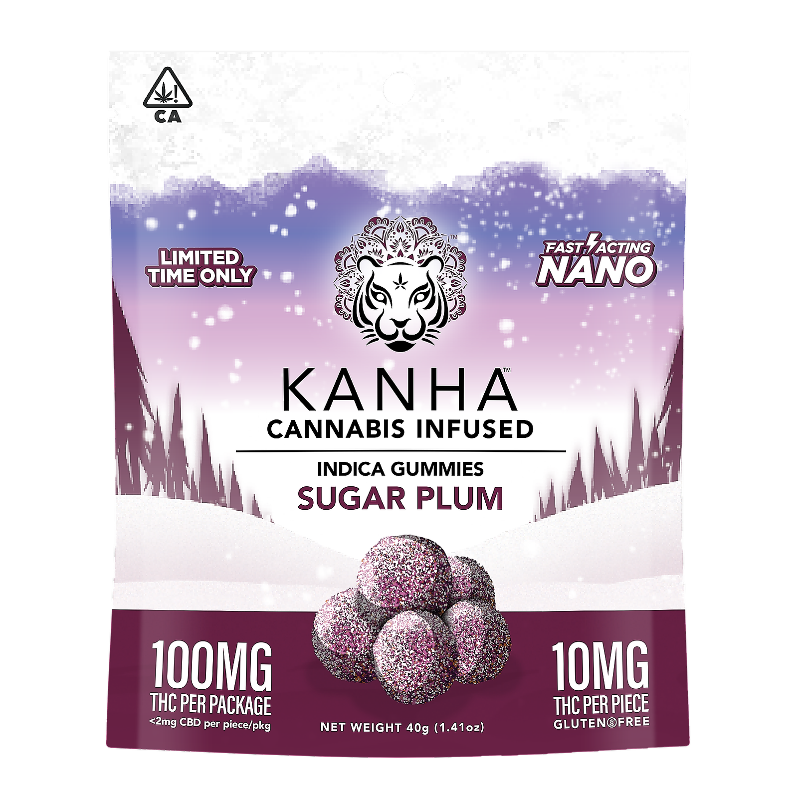 KANHA: KANHA | NANO | Sugarplum | Indica | 100mg THC | 10-pack | Leafly