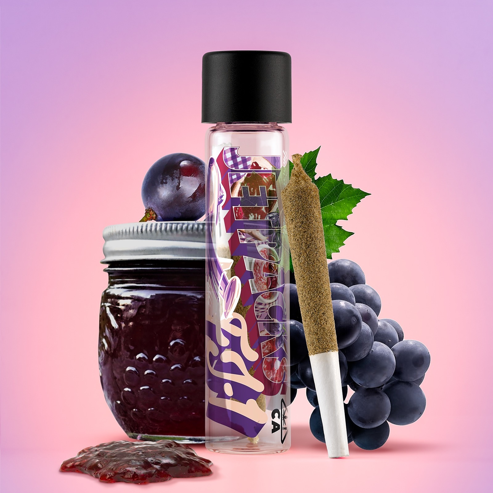 Jetpacks Grape Jelly FJ1 (1G Infused, THCA Concentrate & Kief Covered