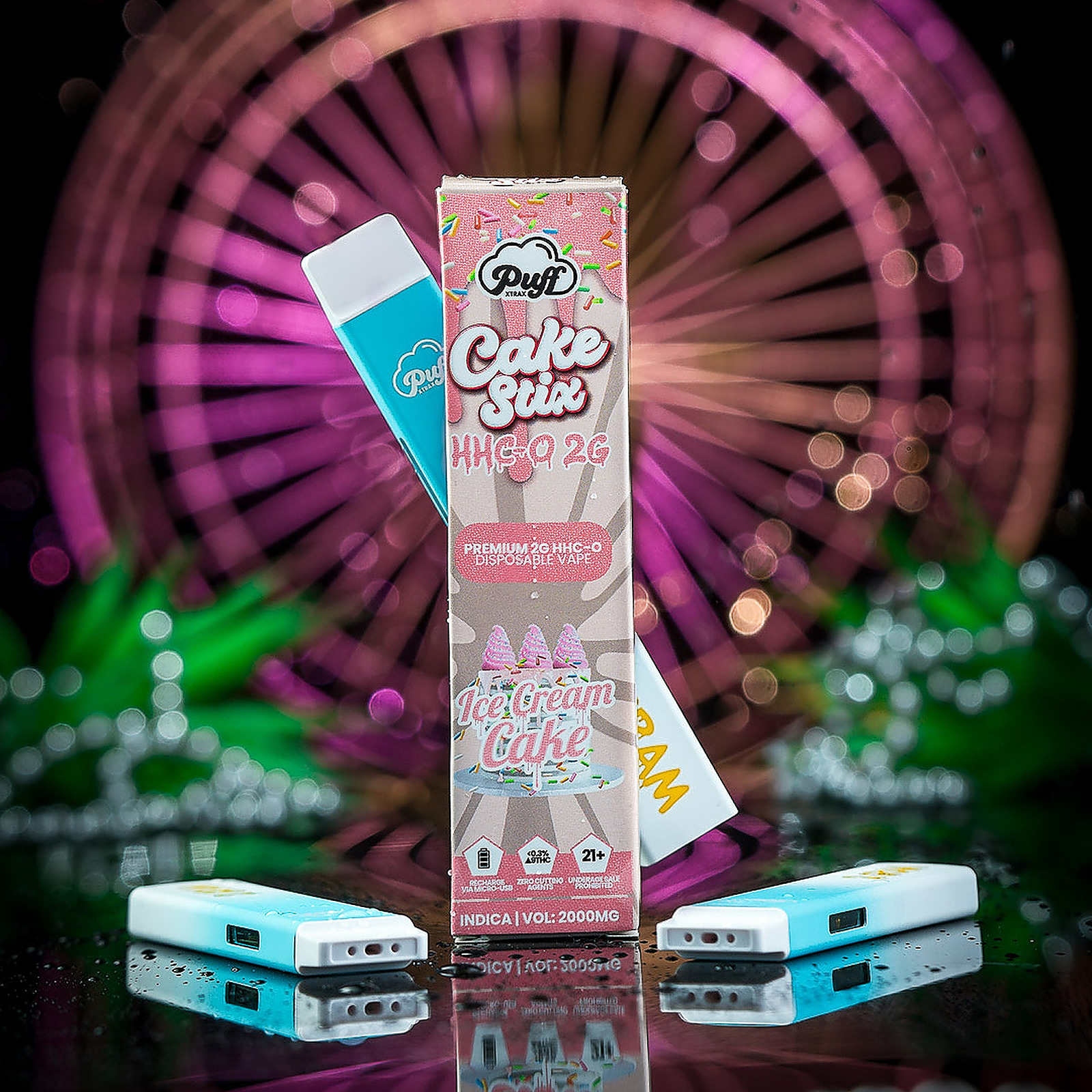 【ICE CREAM COOKIES】H4CBH18% DISPOSABLE Pure Clear | Ice Cream Cookies Sativa Delta 8 Disposable