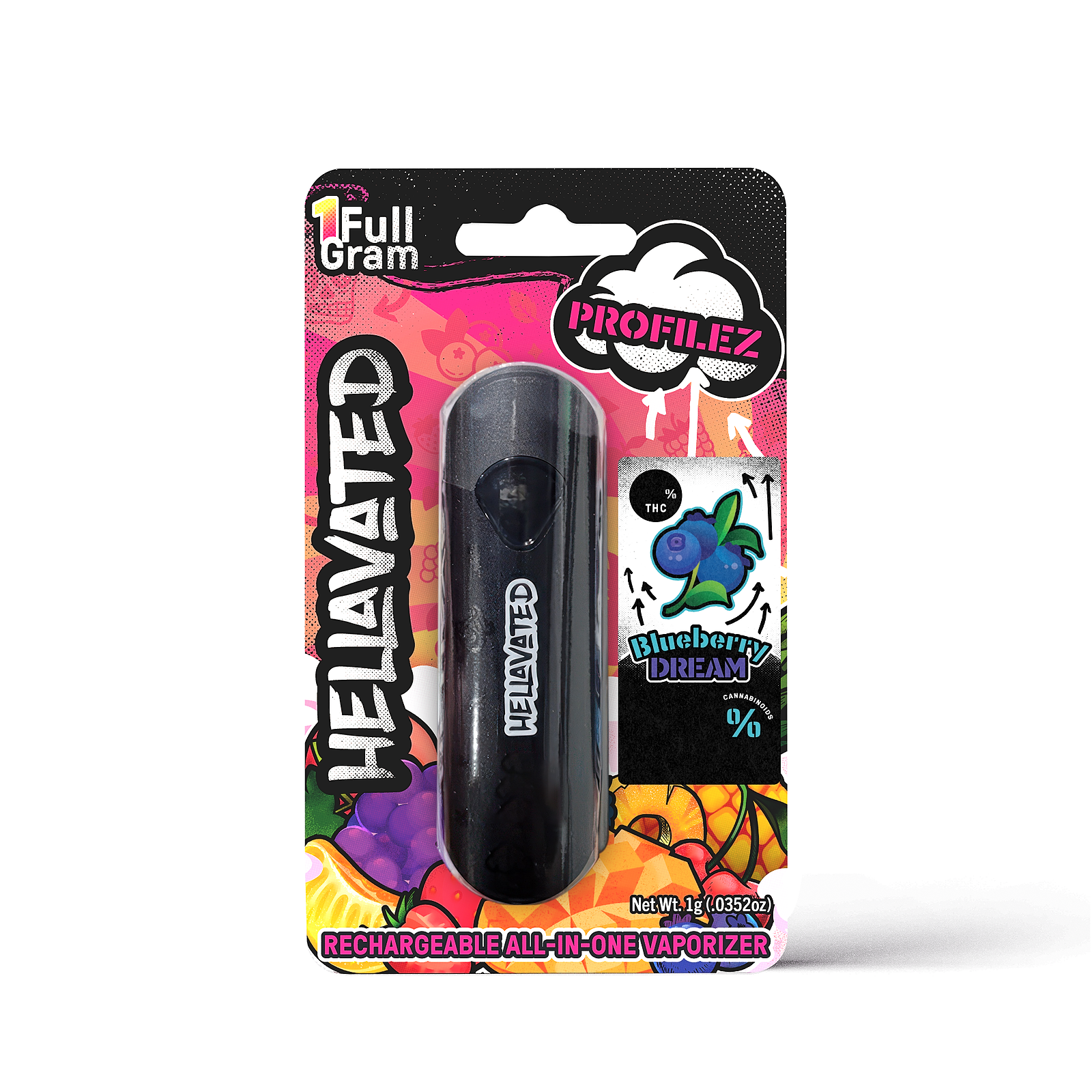 Hellavated Blueberry Dream Profilez All In One 1g Leafly