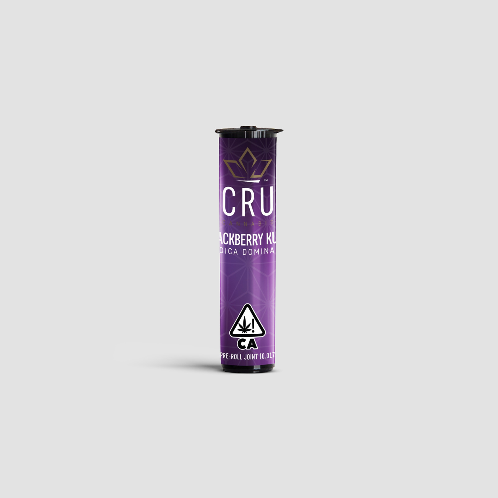 CRU Cannabis Blackberry Kush (0.5G Indica PreRoll) Leafly