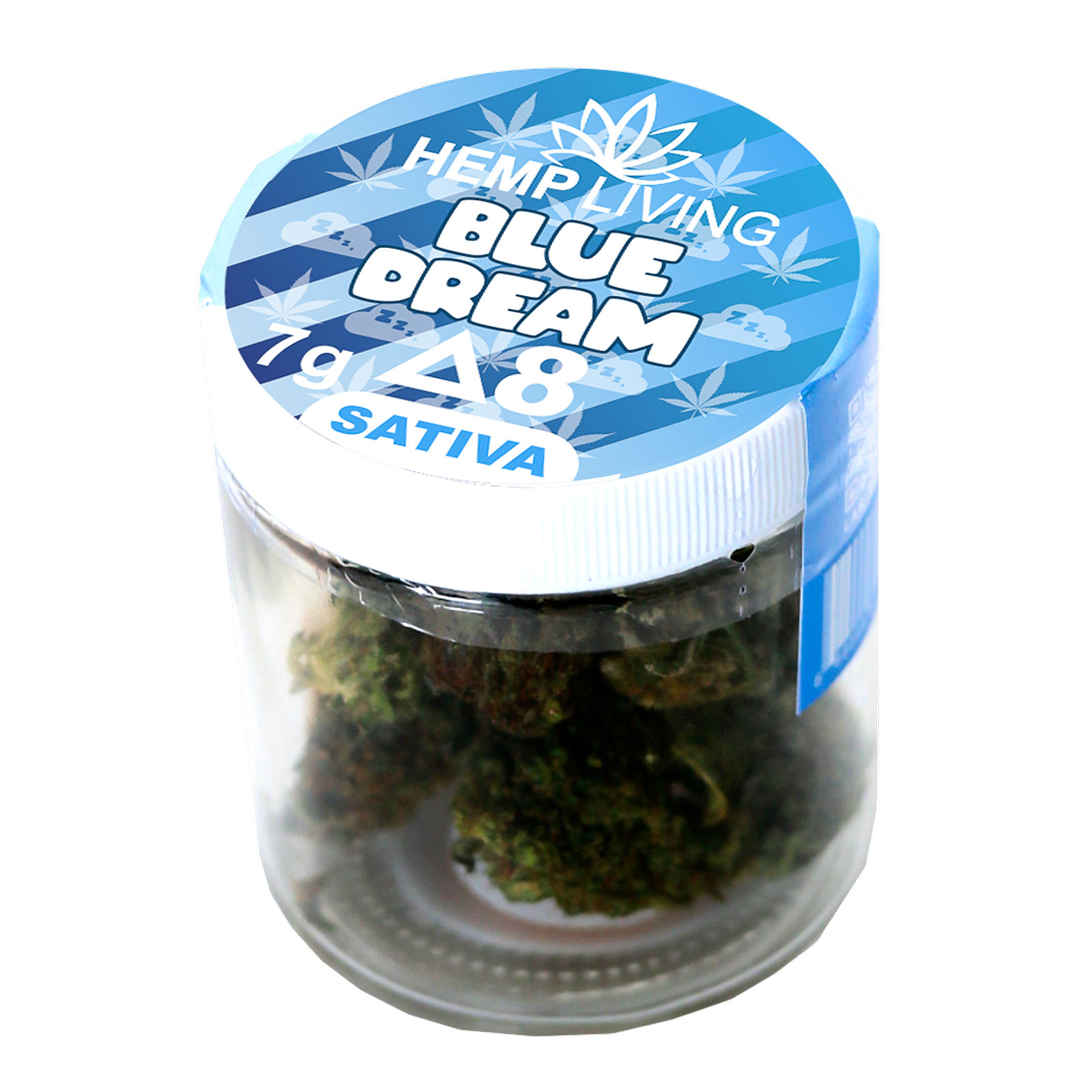 Hemp Living Hemp Living Delta 8 Flower 7g Jar Blue Dream High