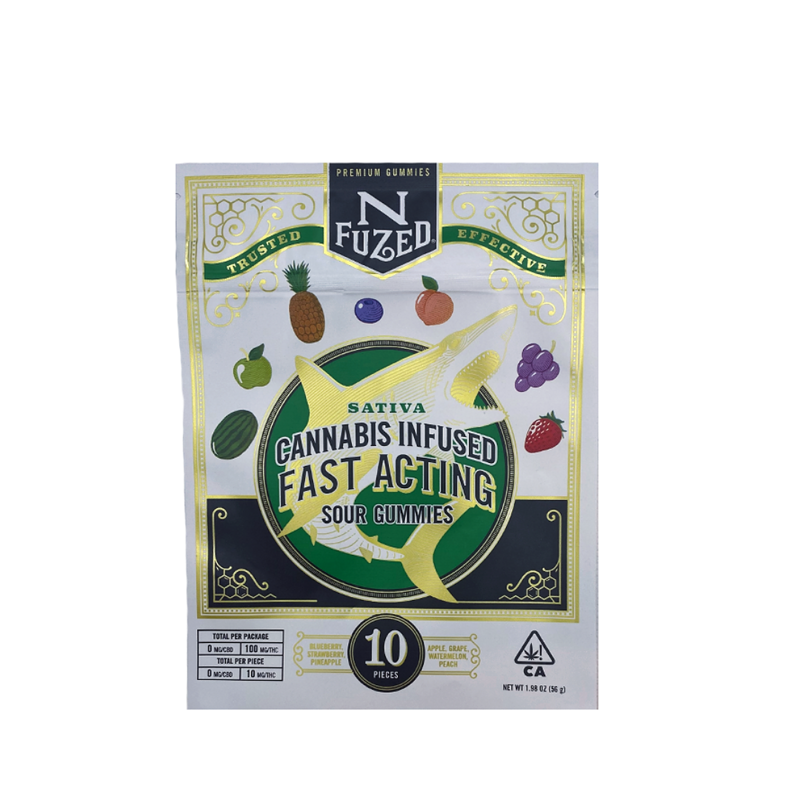 NFuzed NFuzed FastActing Sativa Sour Gummy Leafly