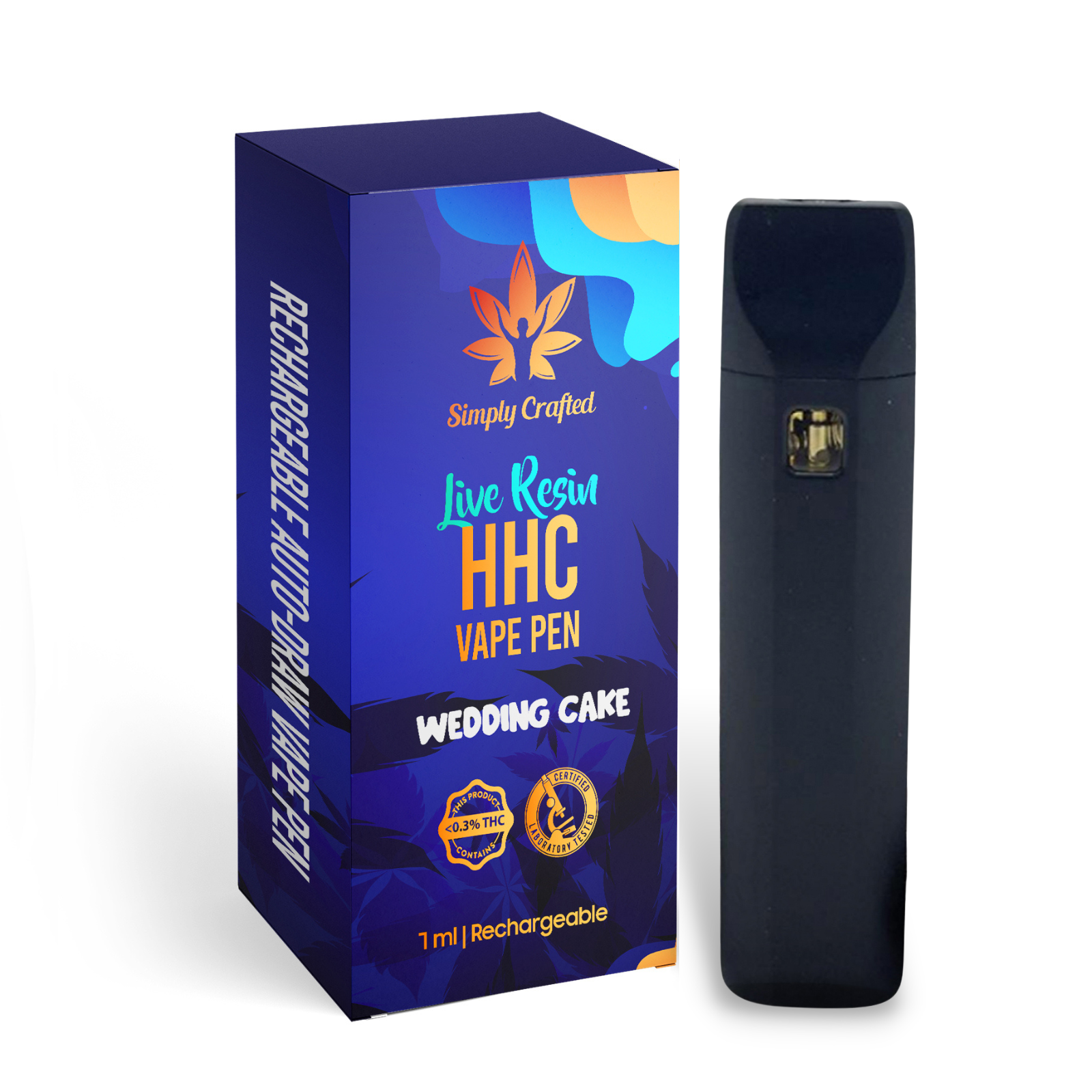 Simply Crafted Wedding Cake HHC Live Resin Vape Pen Leafly
