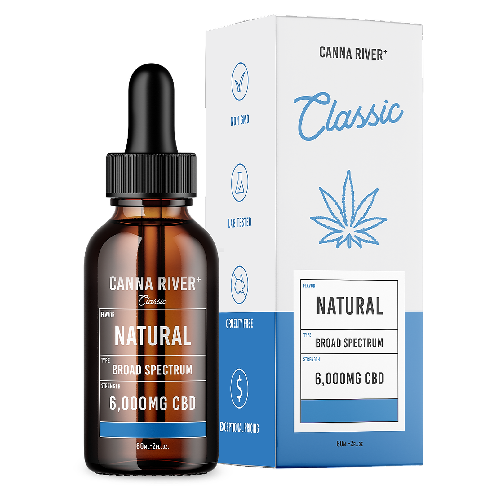 Canna River: Broad Spectrum Tincture - Natural / 6,000mg / 60mL | Leafly