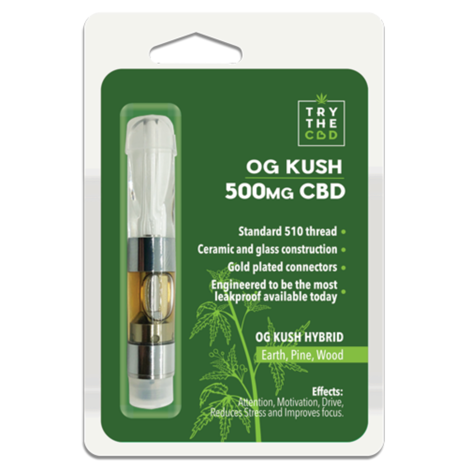 OG Kush 500mg CBD Vaporizer Pen Cartridge Leafly