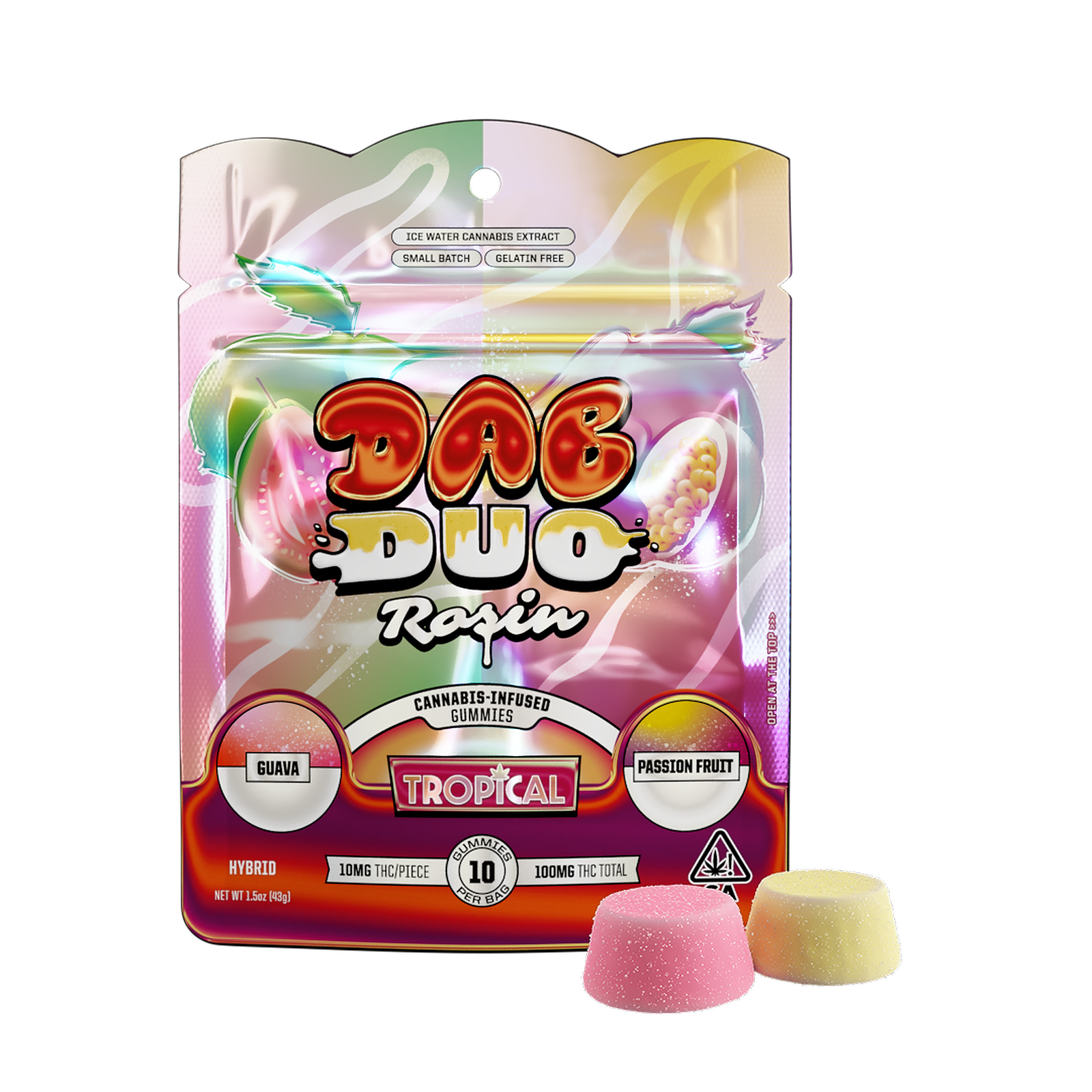 ABX AbsoluteXtracts ABX Guava + Passion Fruit Dab Duos Rosin Gummies