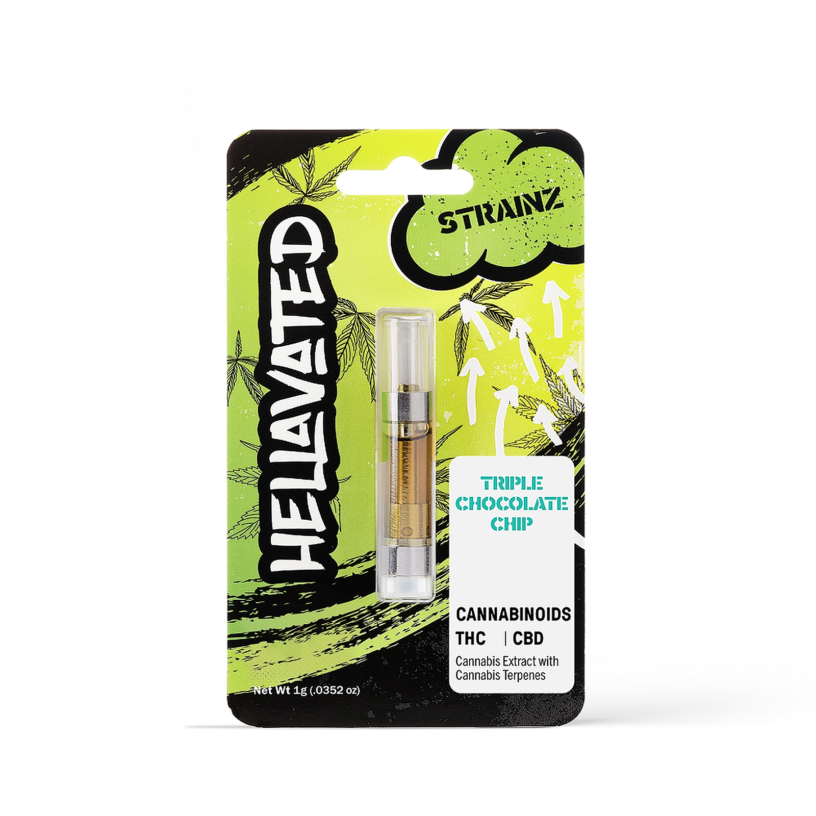 Hellavated Triple Chocolate Chip Strainz Cartridge 1g Leafly