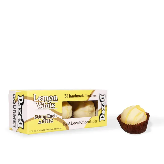DazeD8 Lemon White Delta 9 Gourmet Trufflez [50Mg] Leafly