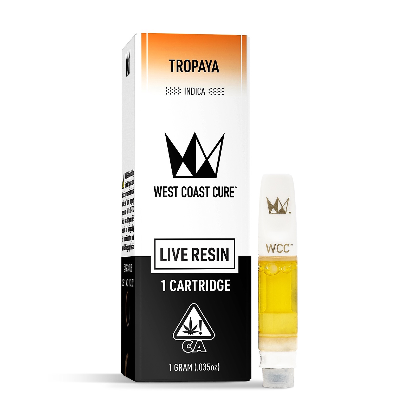 West Coast Cure Tropaya Live Resin Cartridge 1g Leafly