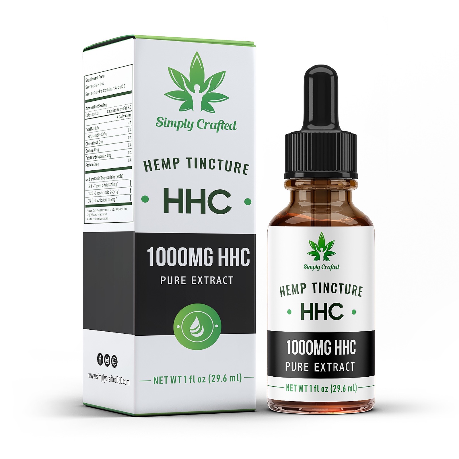 Simply Crafted Free Shipping Save 25 With Code Leafly Organic 1000mg Hhc Tincture Leafly 7624