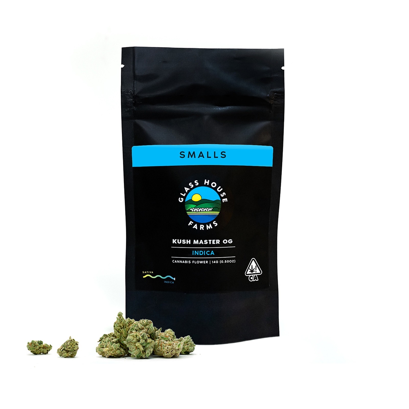 Glass House Farms Kush Master OG [14g Smalls] Leafly