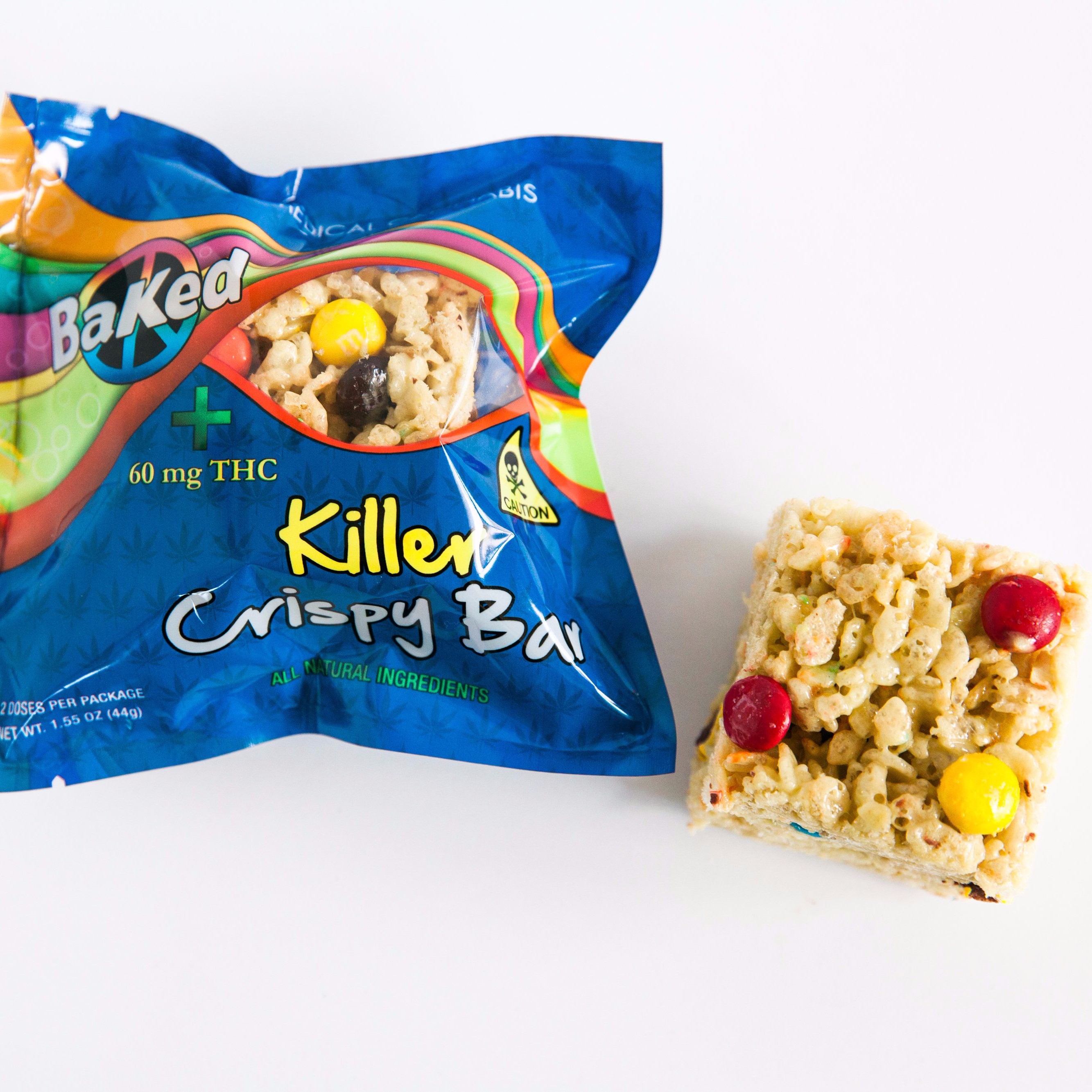 BaKed Killer Crispy Bar 60mg THC Leafly