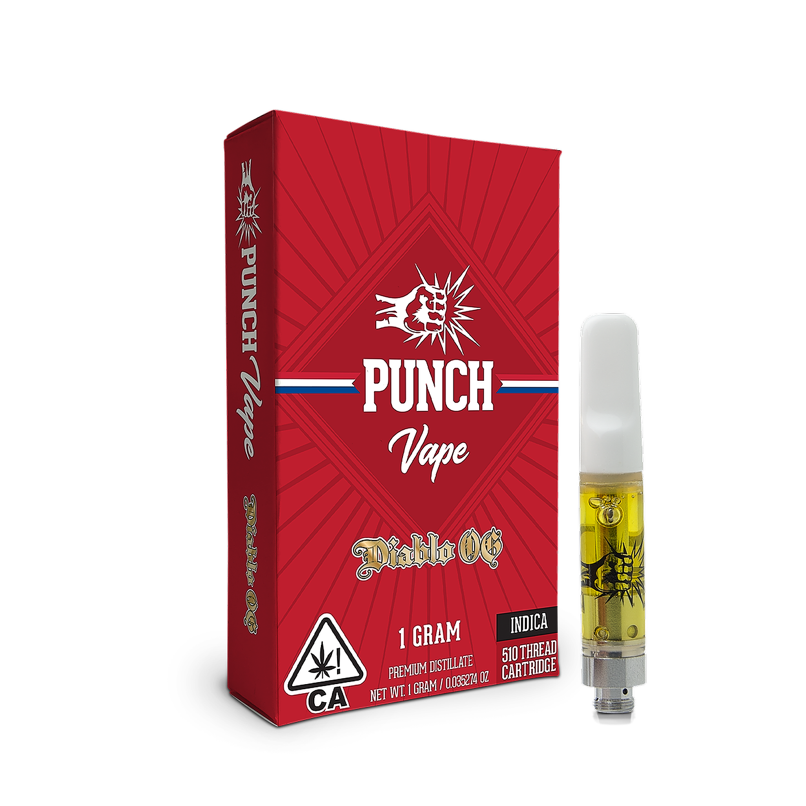 Punch: Diablo OG 510 Distillate Cart (1g) Indica | Leafly