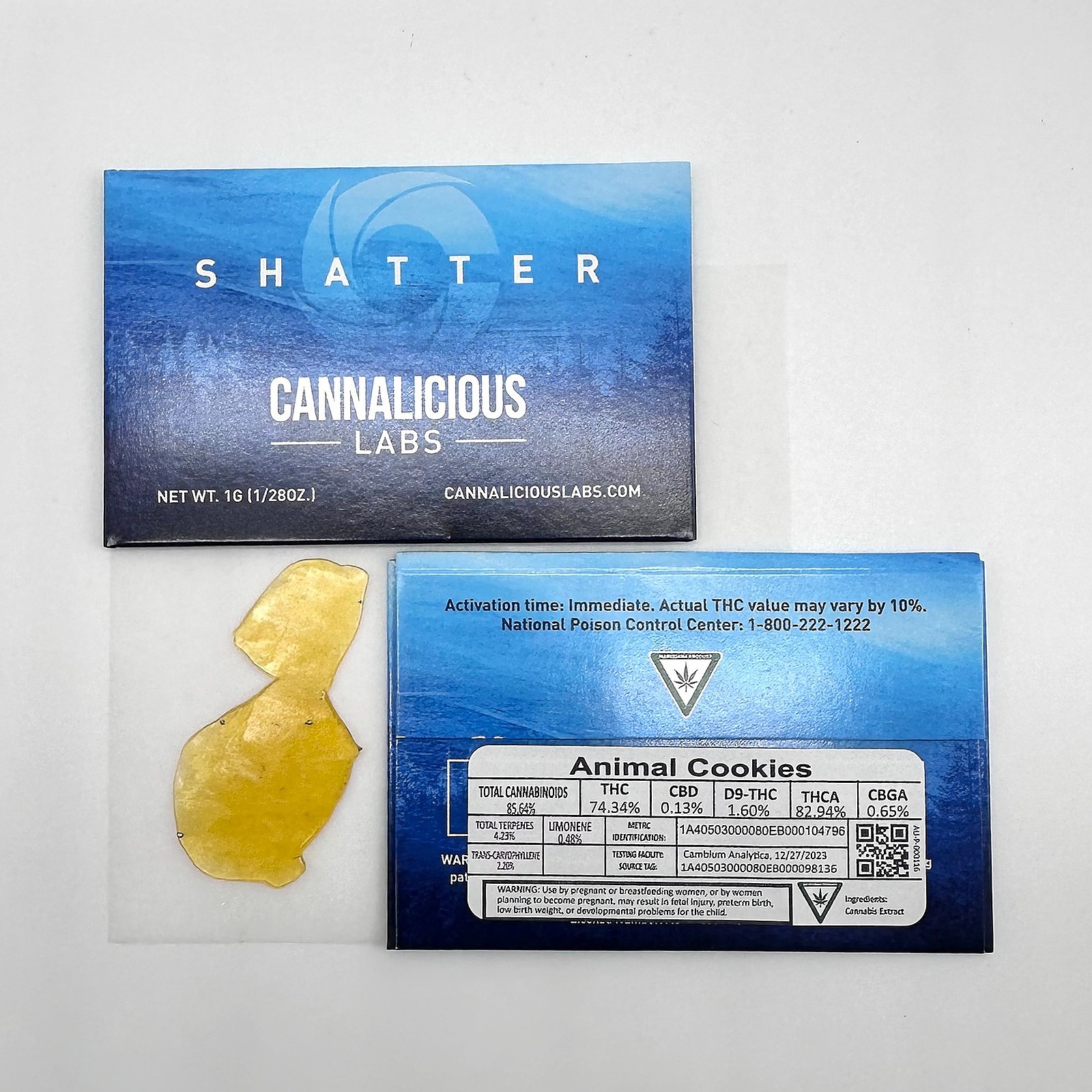 Cannalicious Labs Animal Cookies Shatter Leafly
