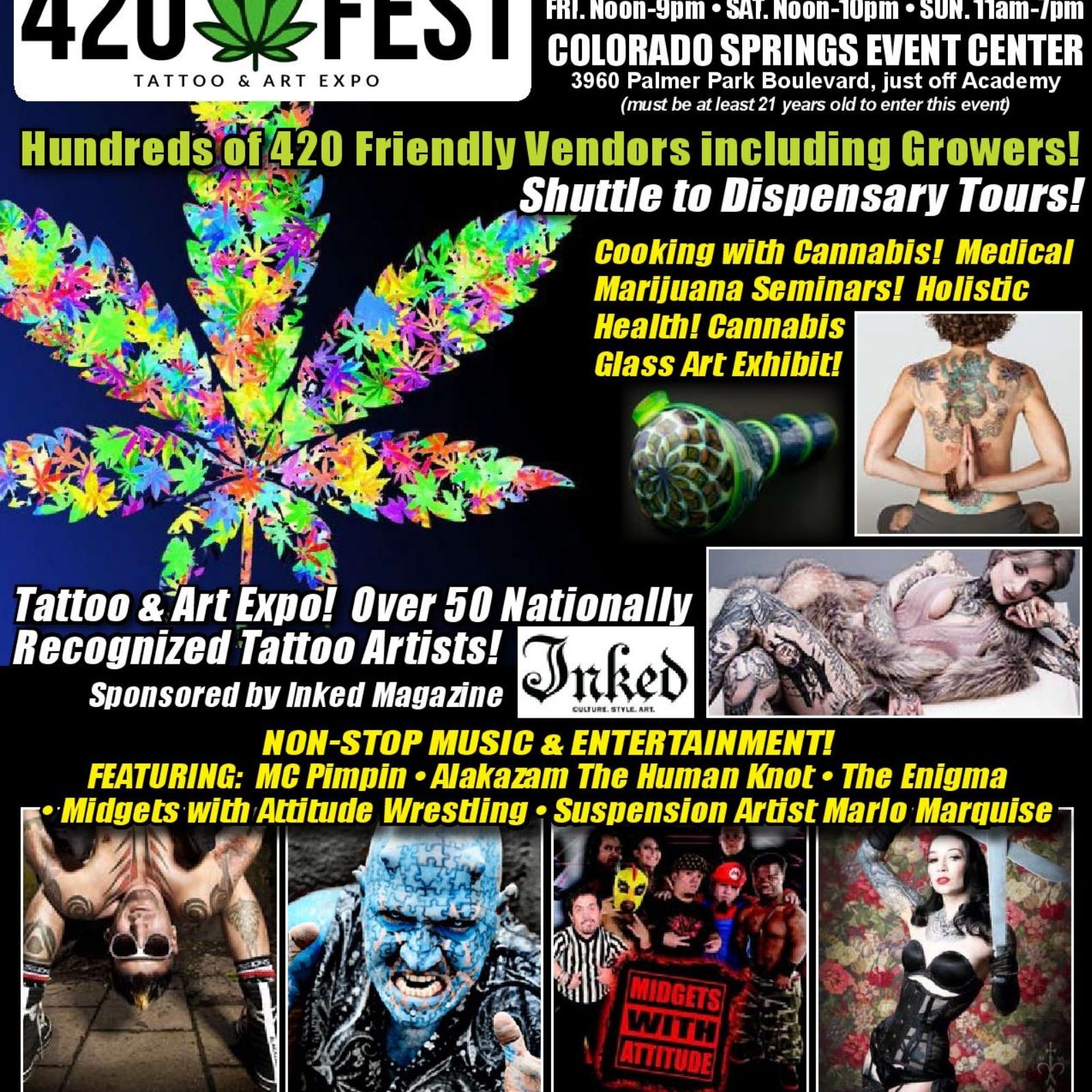 Colorado Springs 420 Fest, Tattoo, & Art Expo Tattoo Space Leafly
