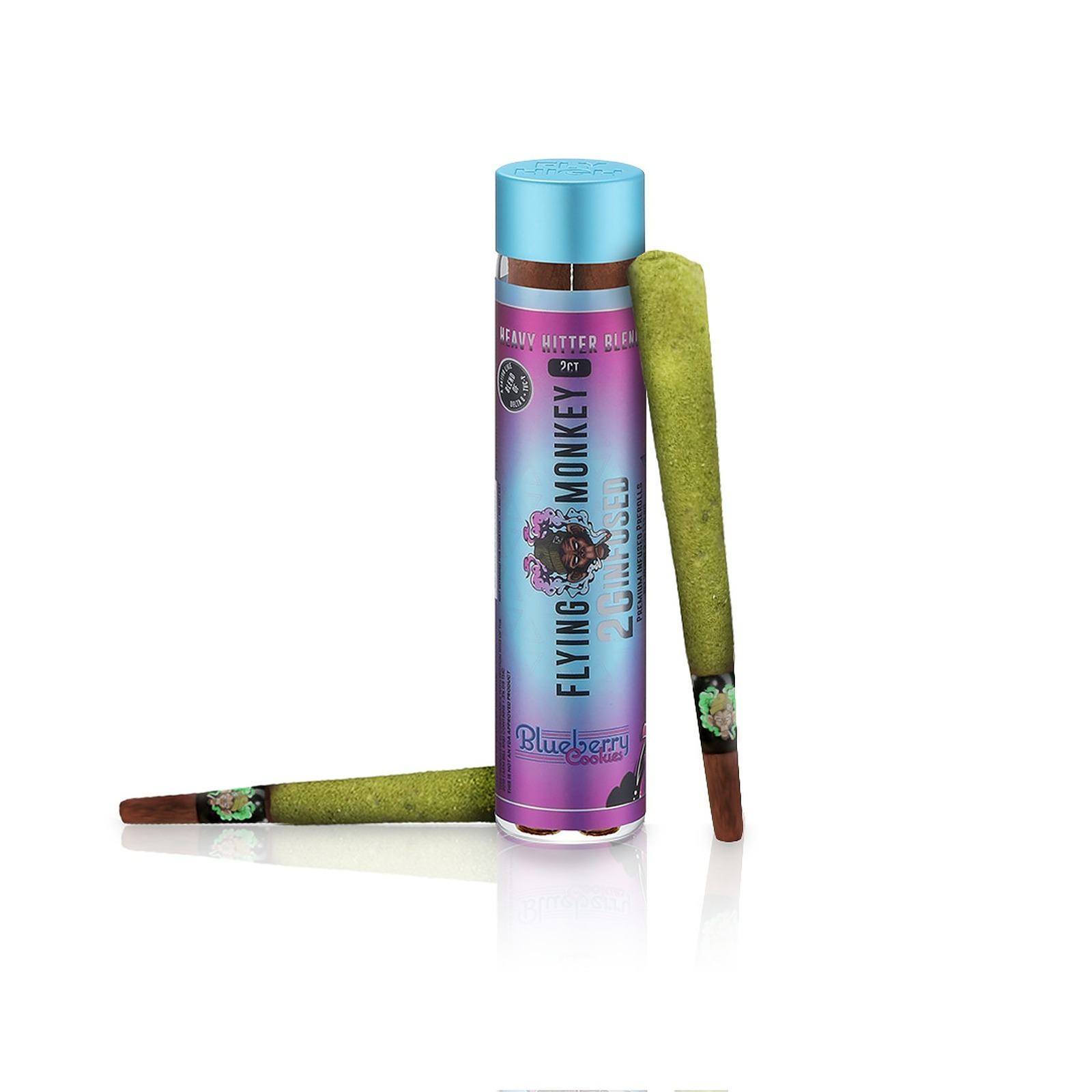 Flying Monkey Heavy Hitter 2g Infused Kief Blunt 2ct Blueberry