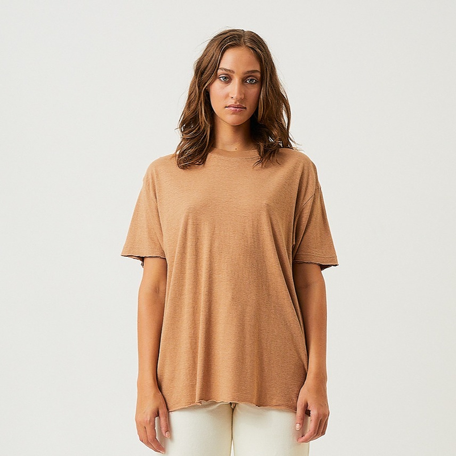 AFENDS Womens No Fury - Oversized Tee - Lemongrass