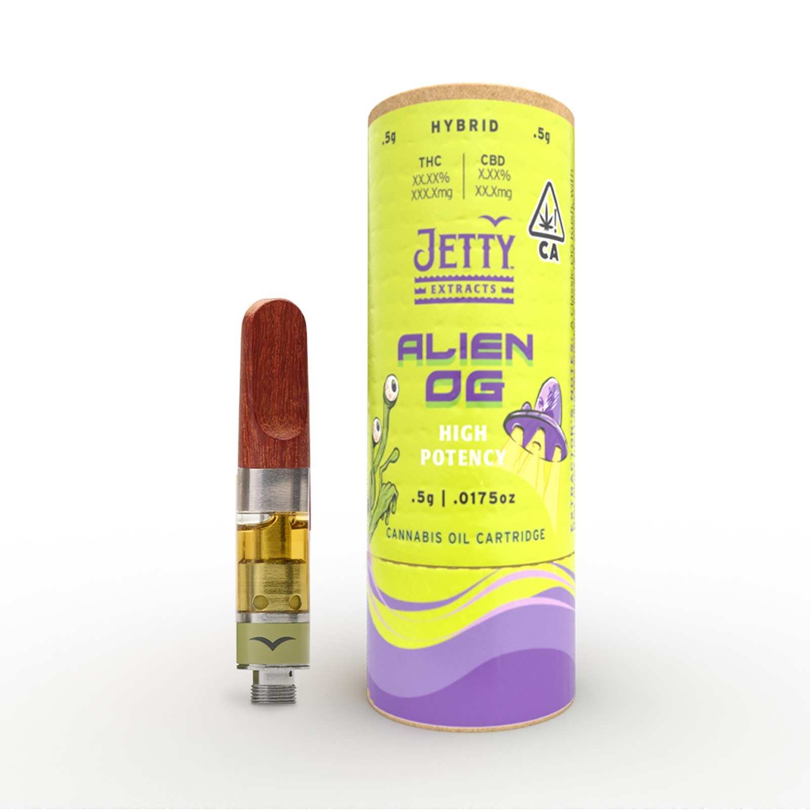 Jetty Extracts Alien OG HIGH THC Cartridge .5g Leafly