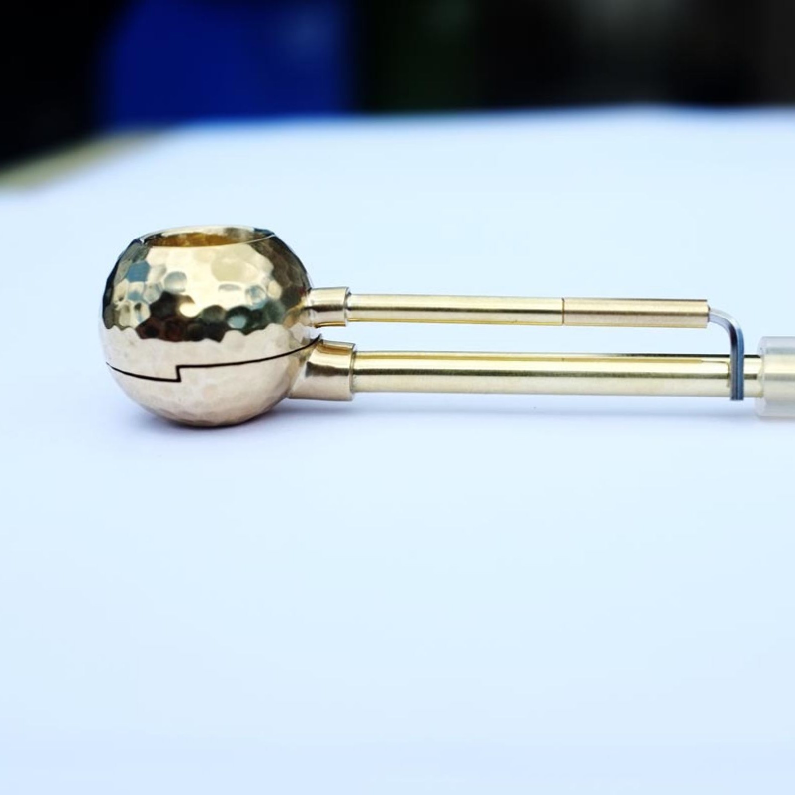 Punchbowl Pipes Hawaii "Disco" Pipe Unique Cleanable All Brass Pipe