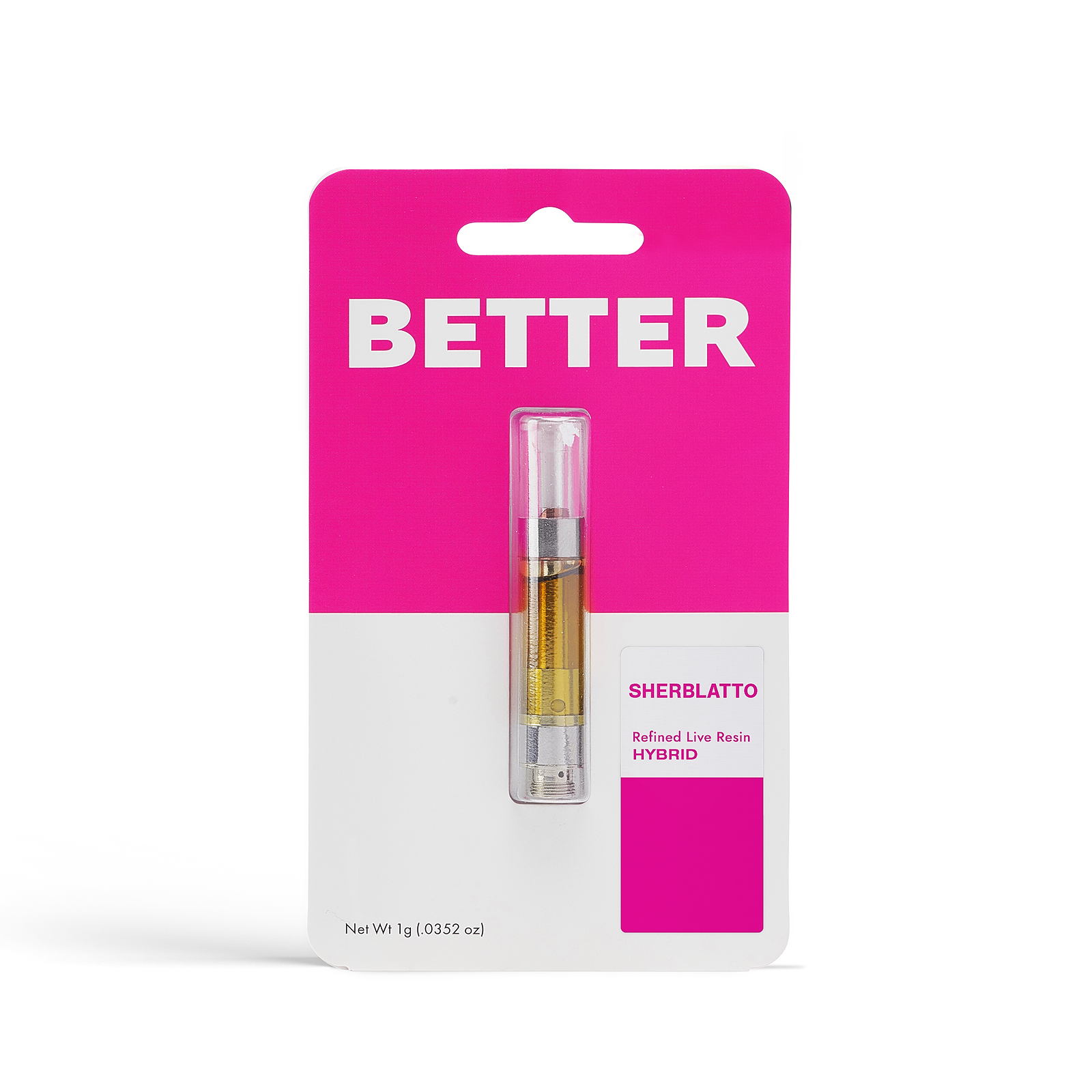 Better Sherblatto Refined Live Resin Cartridge 1g Leafly
