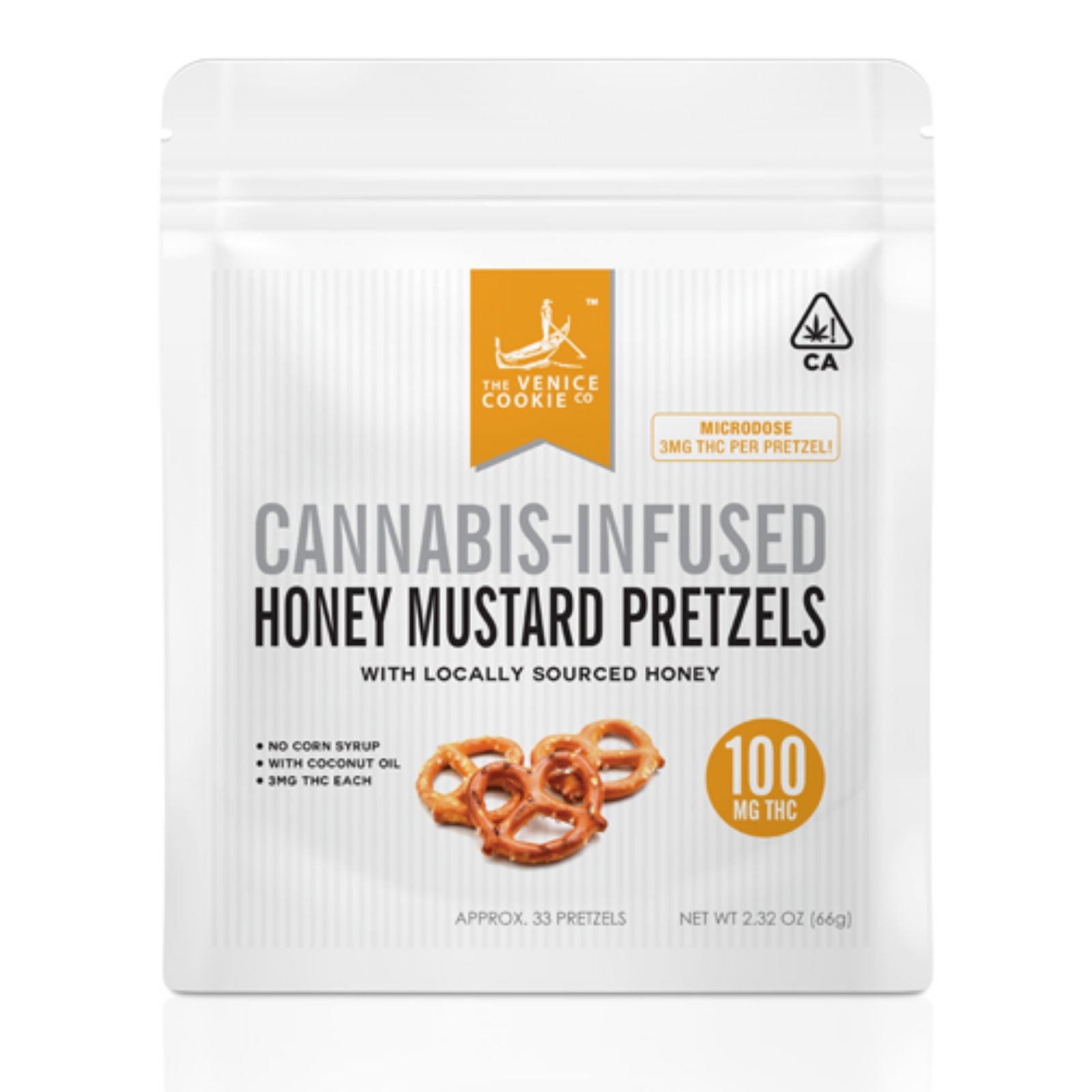Honey Mustard Pretzels 100mg 33pack Leafly