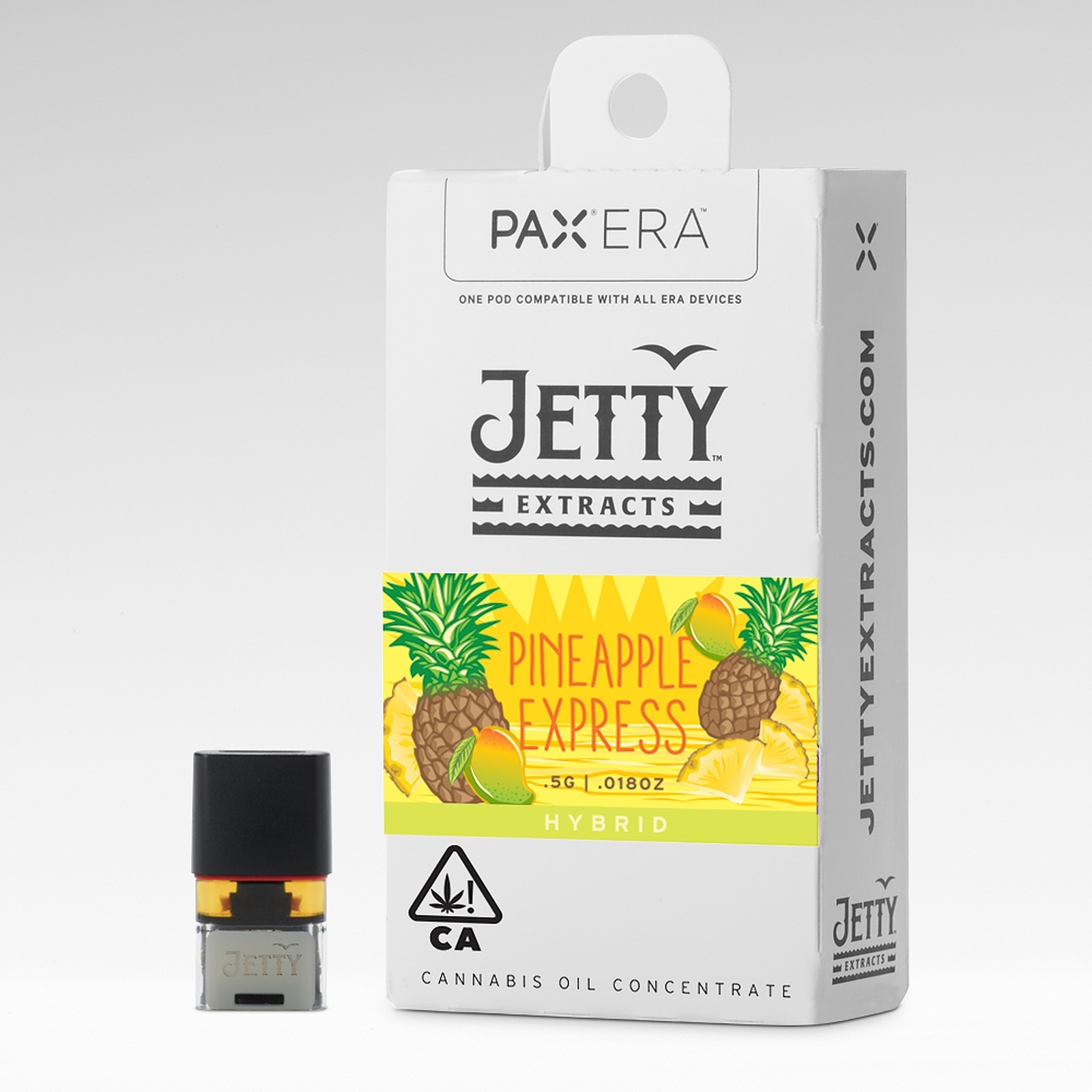 Jetty Extracts Pineapple Express HIGH THC PAX Era Pod 0.5g Leafly