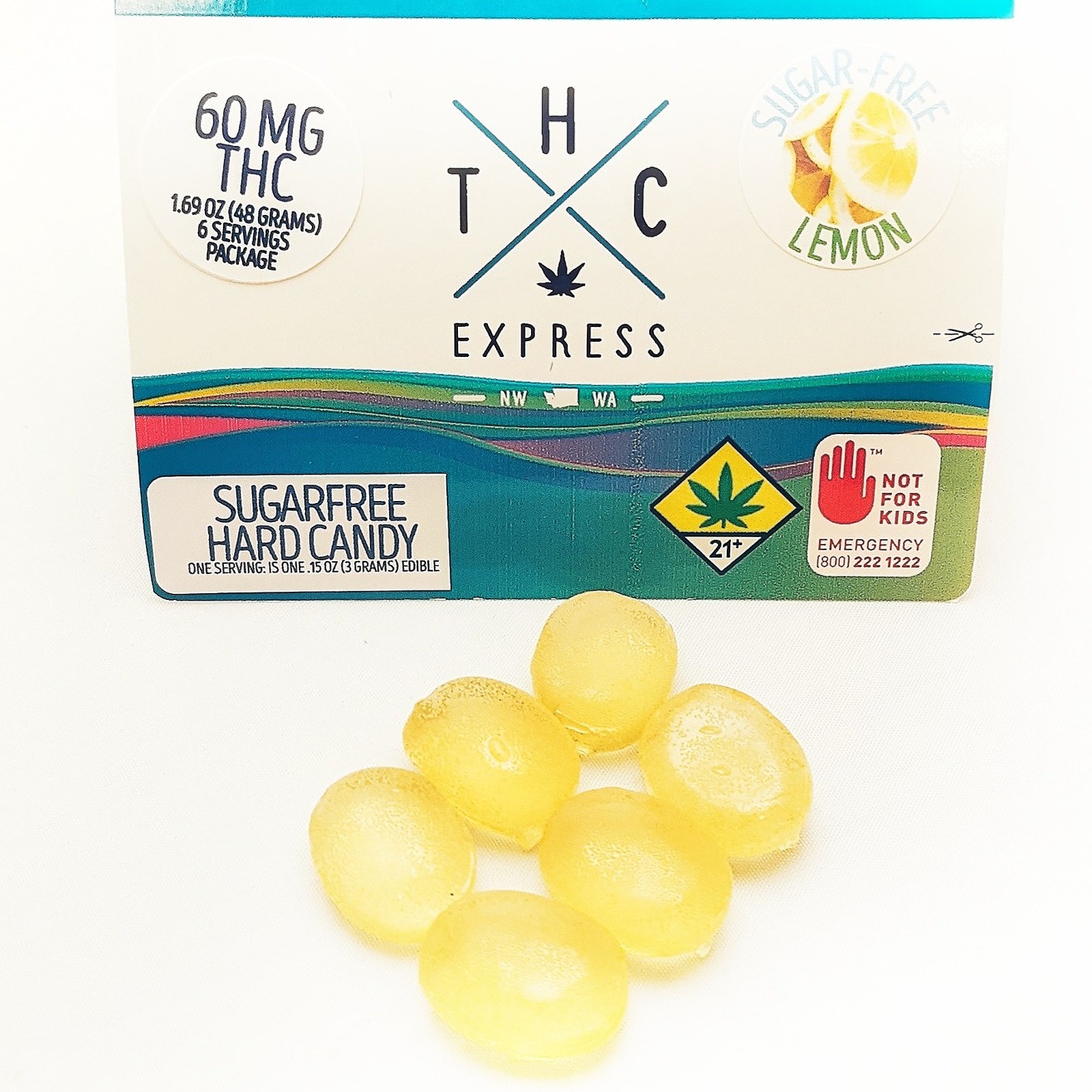 THC Express: Lemon SugarFree 60mg 6-pack | Leafly